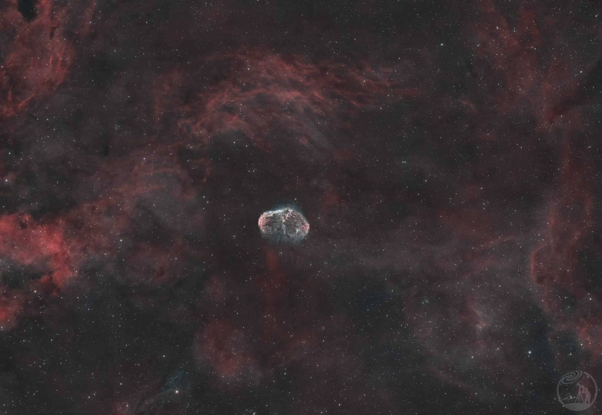 NGC6888，宇宙大脑花