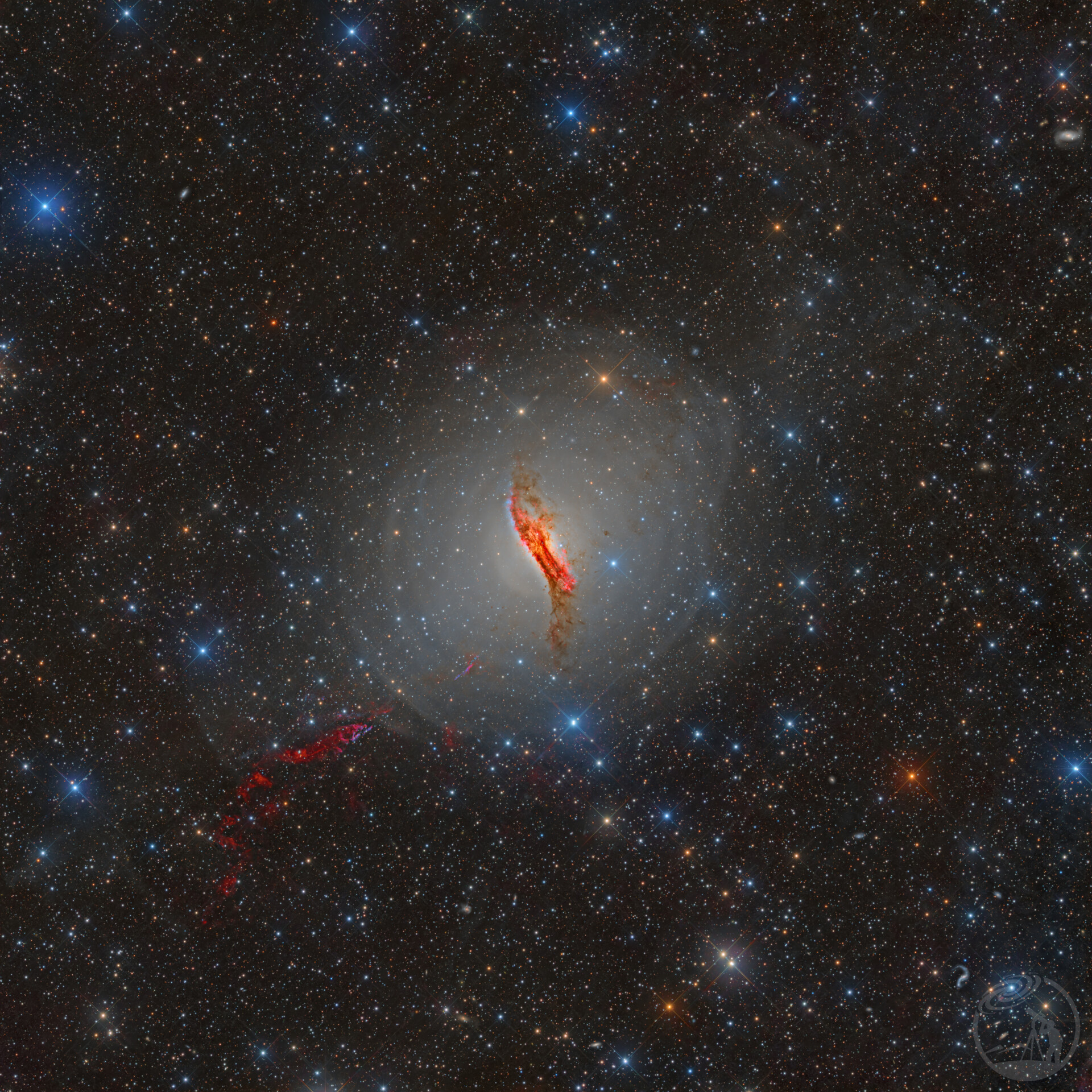 NGC5128及其Ha和OIII喷流
