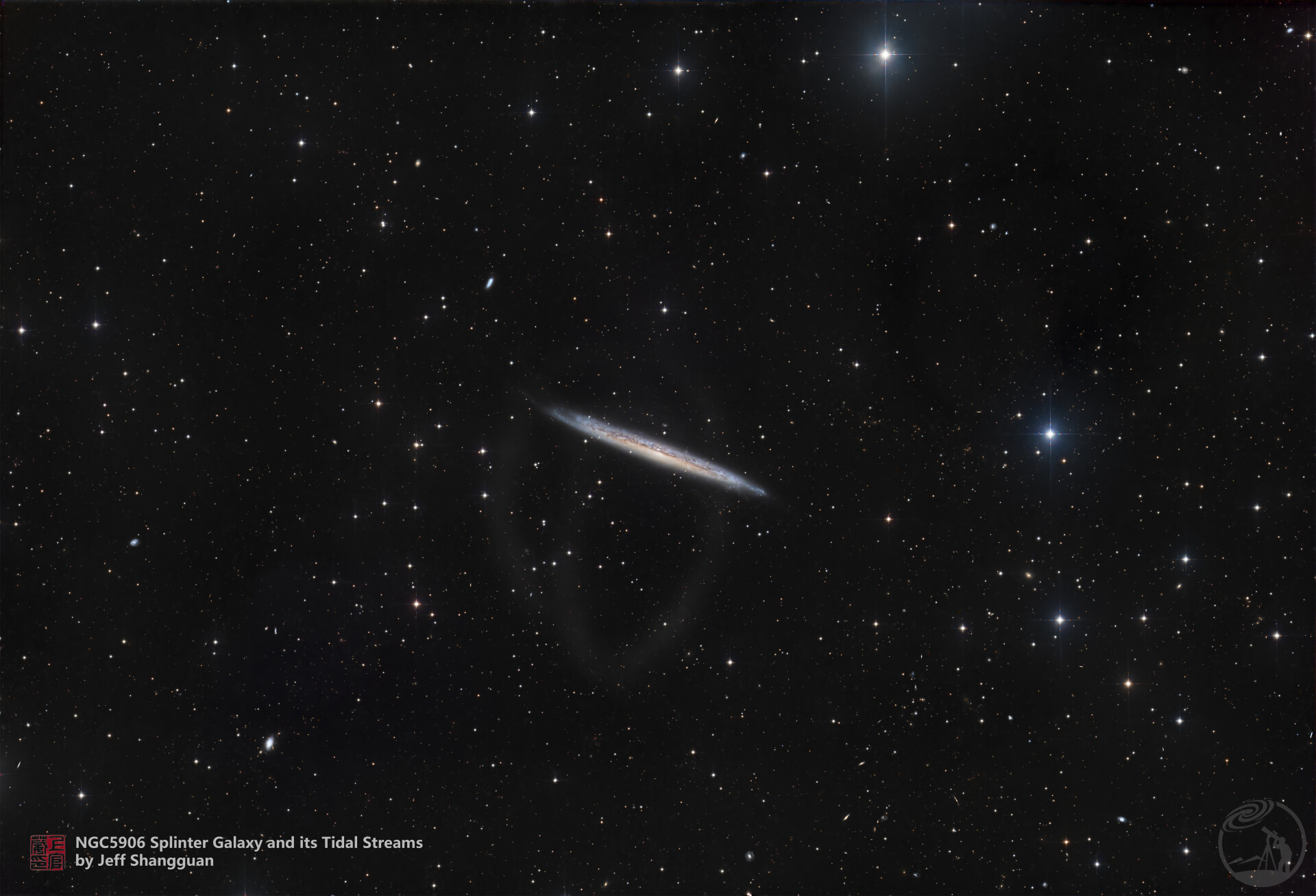 NGC5906的潮汐星流