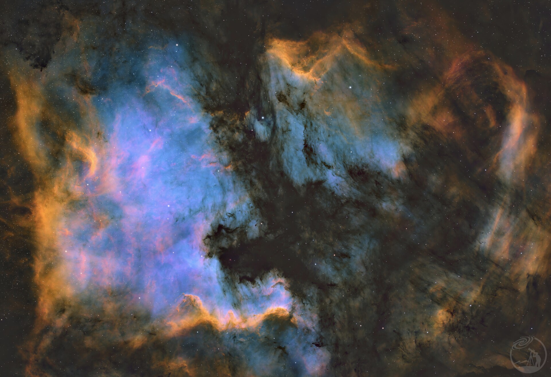 累计50h的NGC7000（SHO星点）Mark I