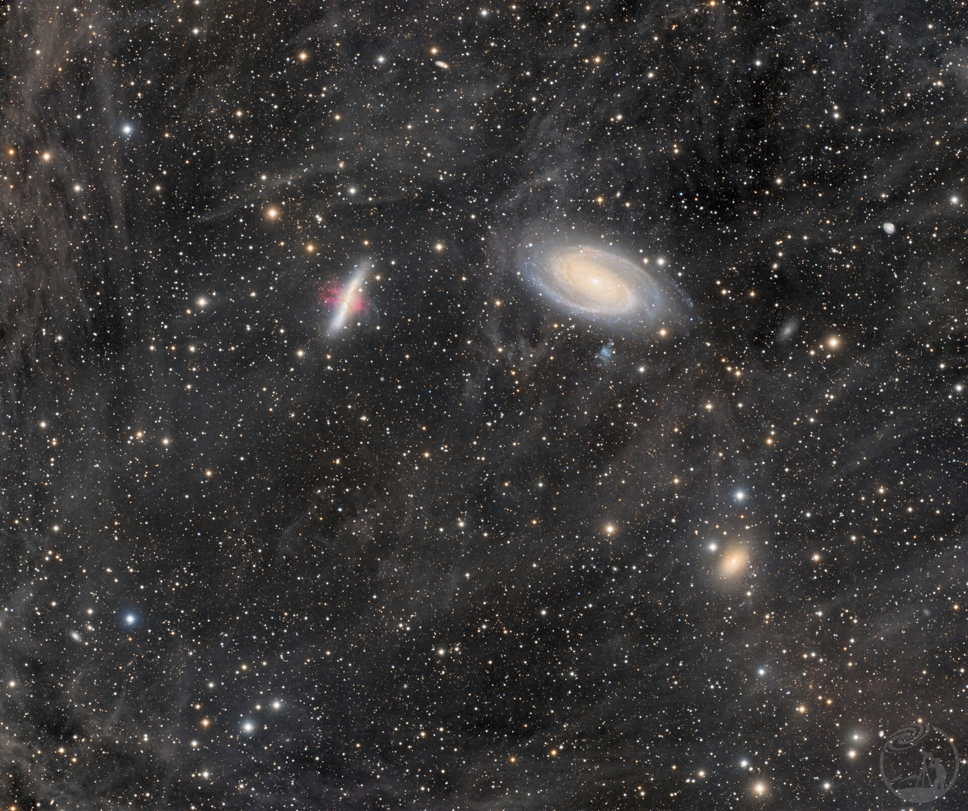 星海拾珍-M81,M82,NGC3077