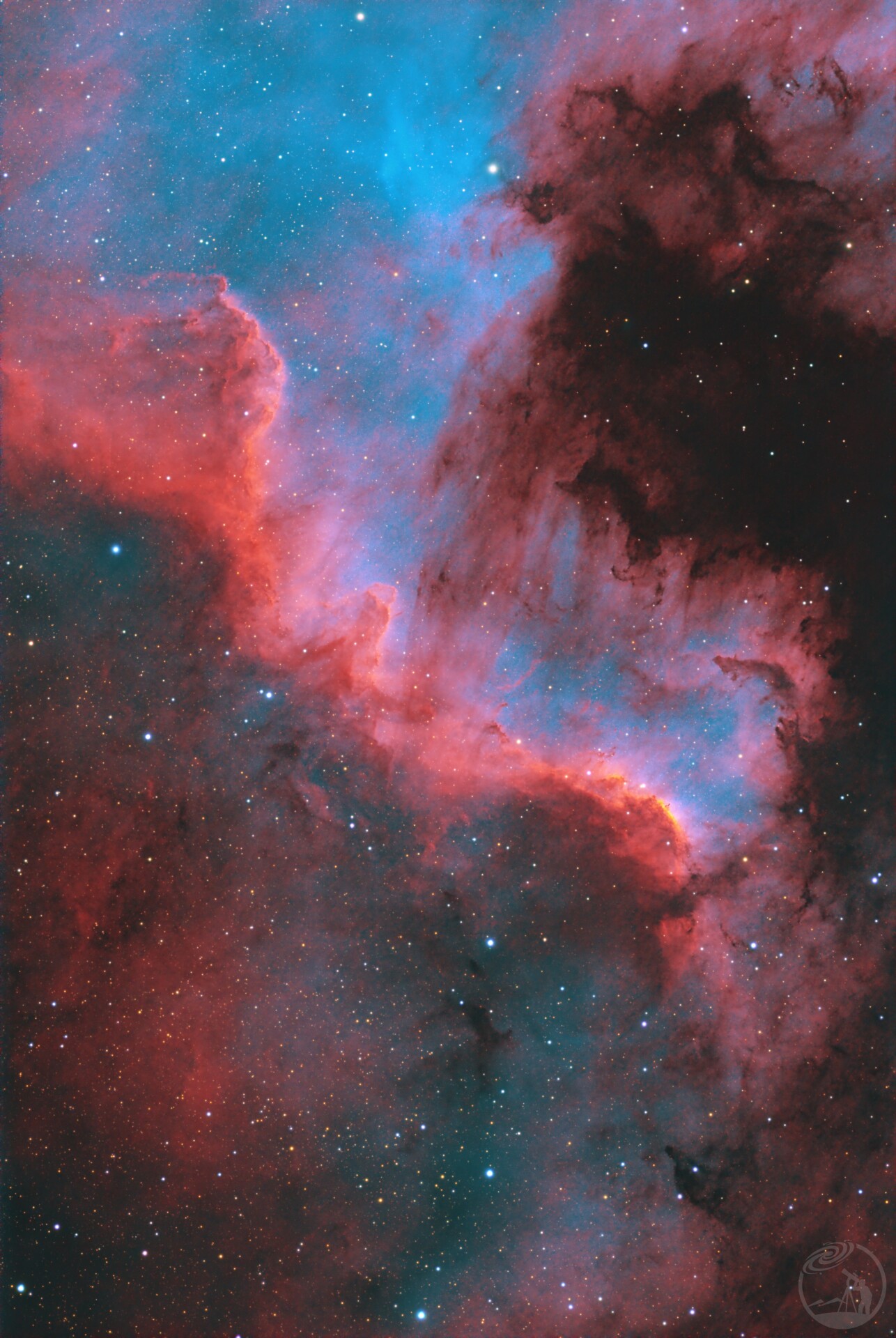NGC7000 LRGBHO