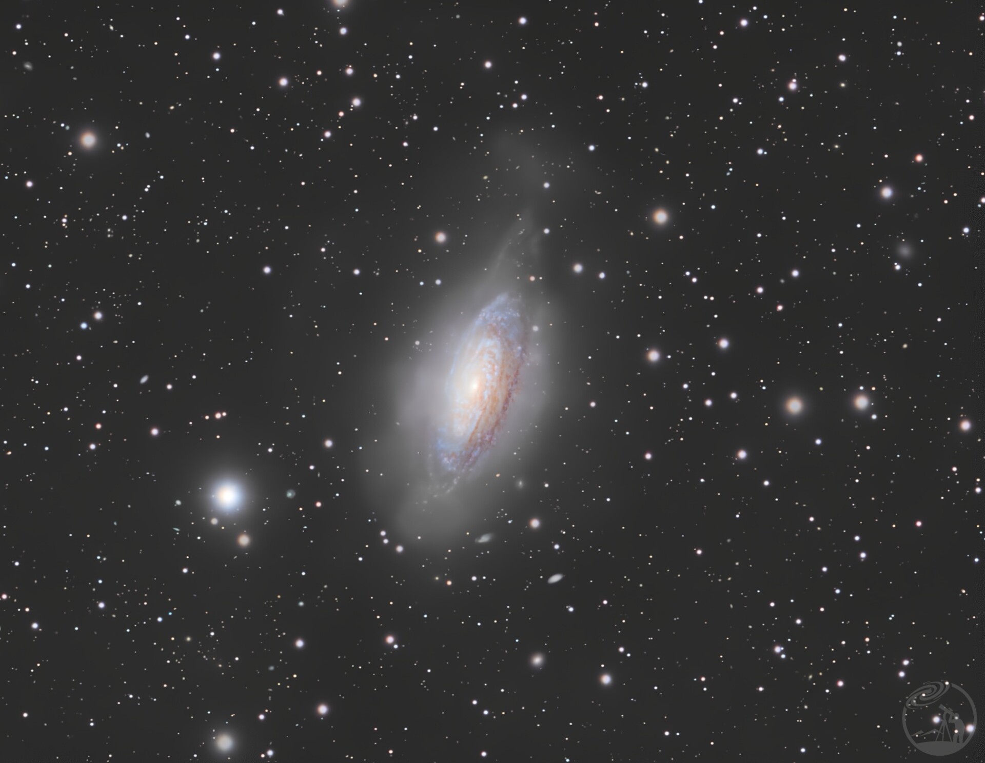 论NGC3521 LRGB降噪过度的废片