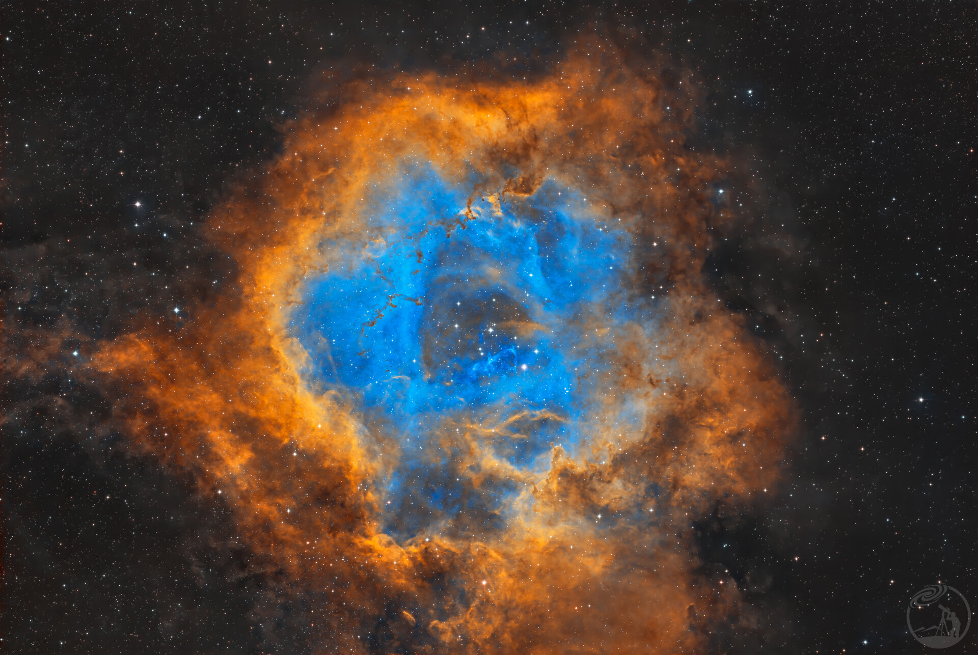 NGC2237 玫瑰星云 哈勃调色