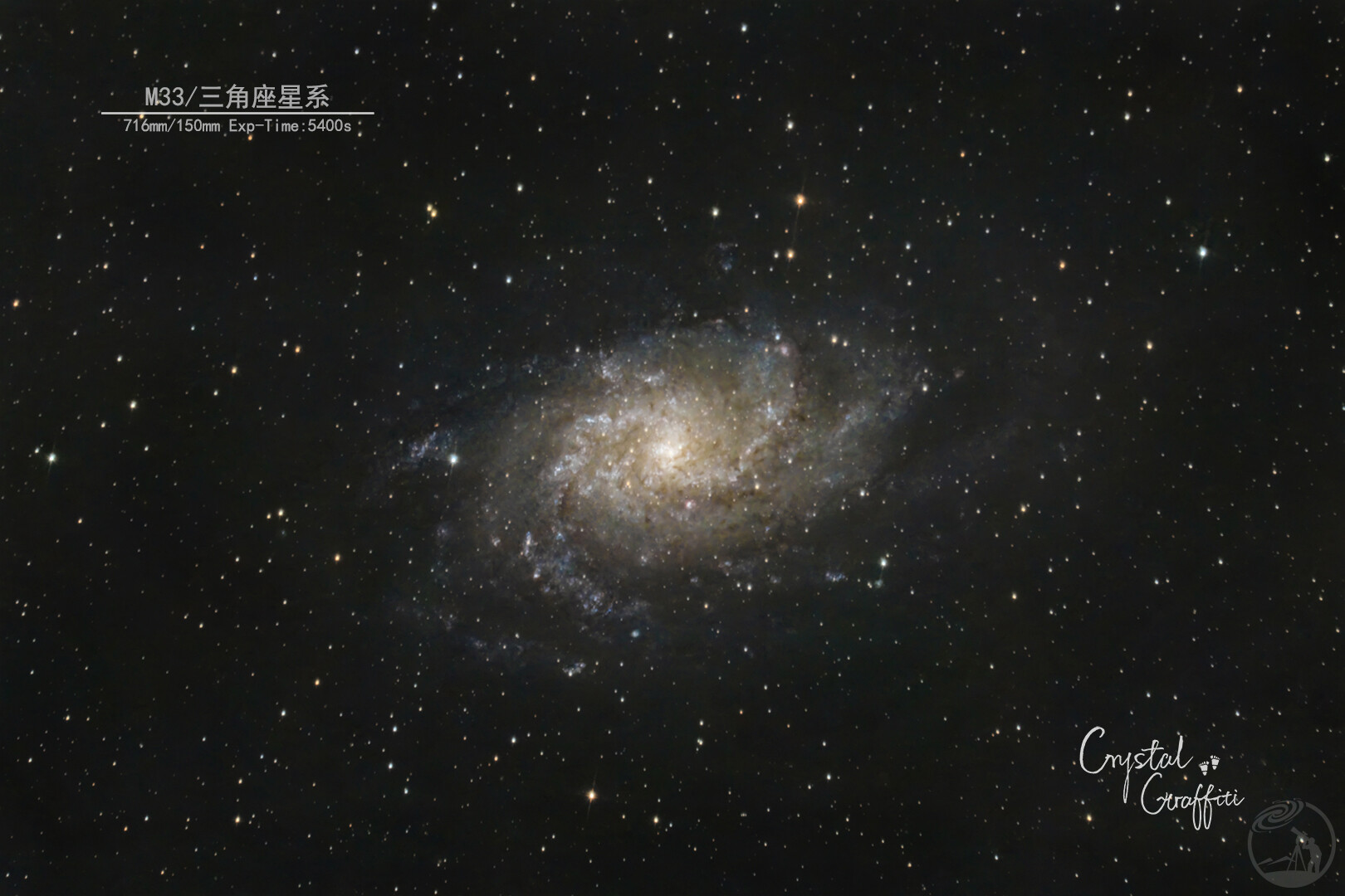 M33，三角座星系