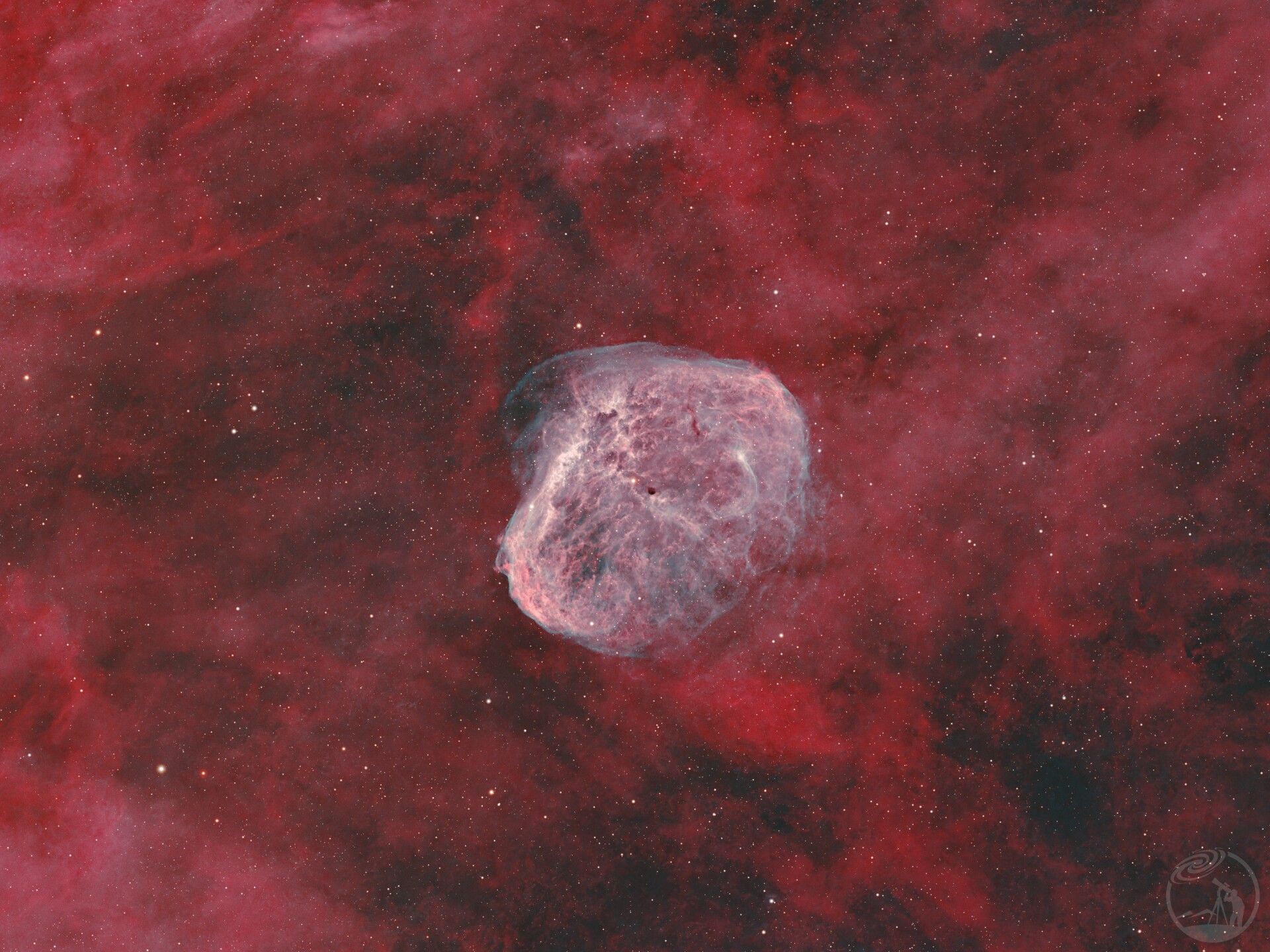 NGC6888眉月星云（脑花星云）