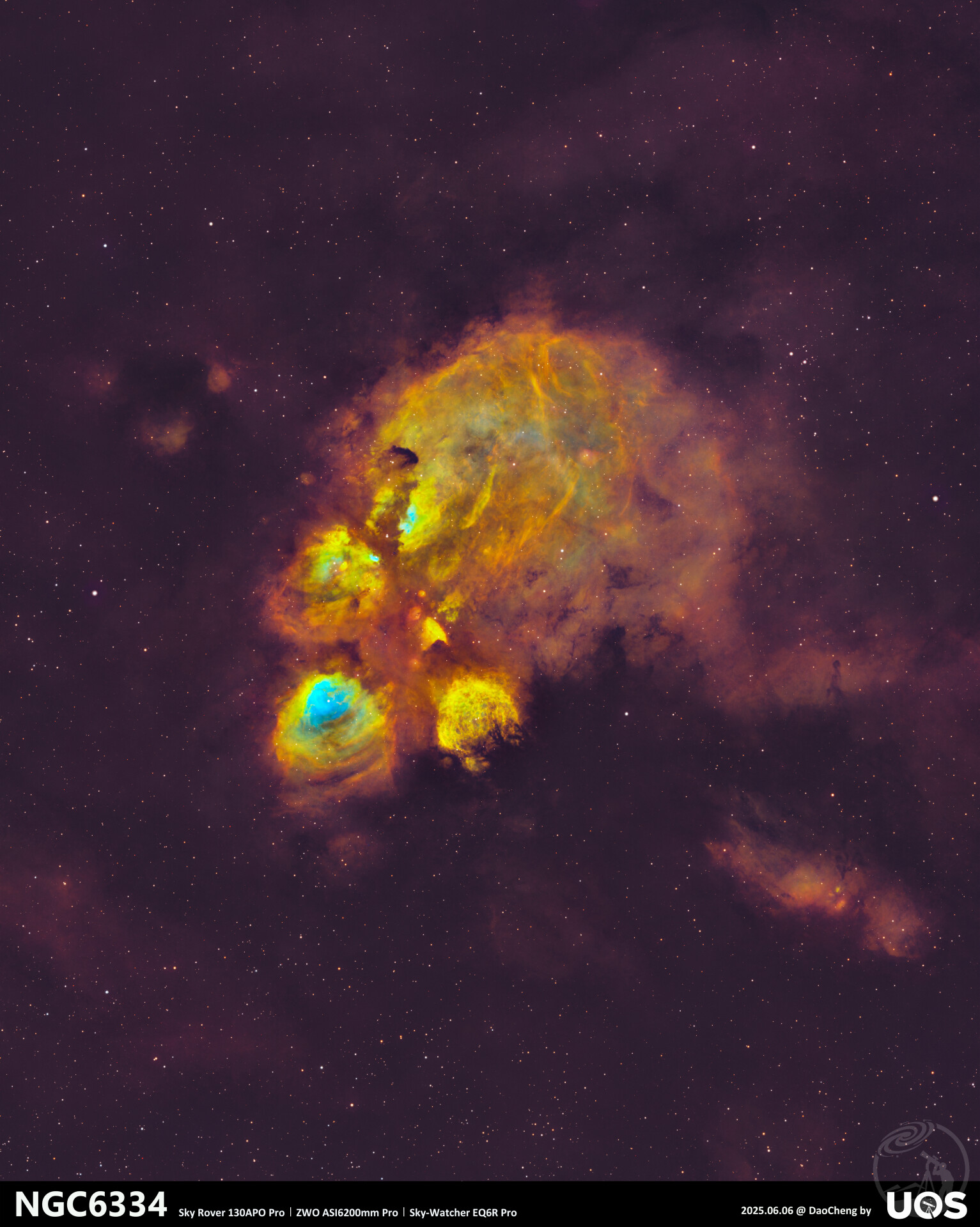 NGC6334新修一版 提升周边云气