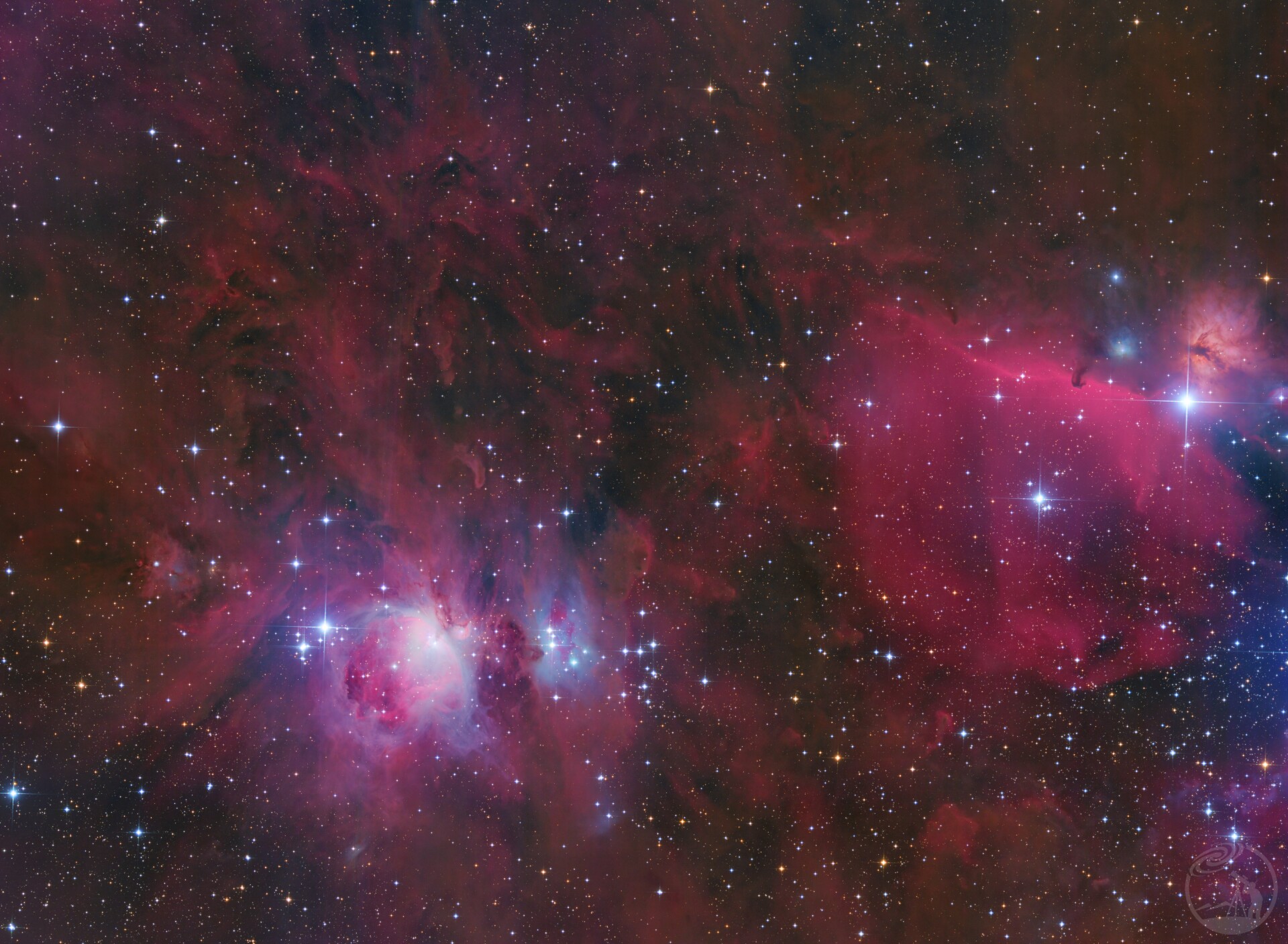 M42和马头星云广域LRGBH