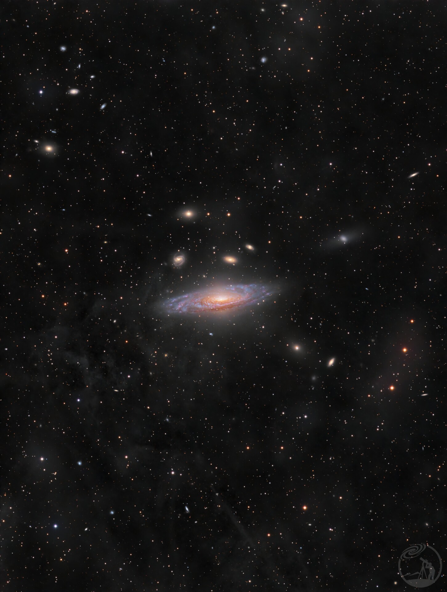 鹿舔星系群NGC7331及IFN（LRGBHa）