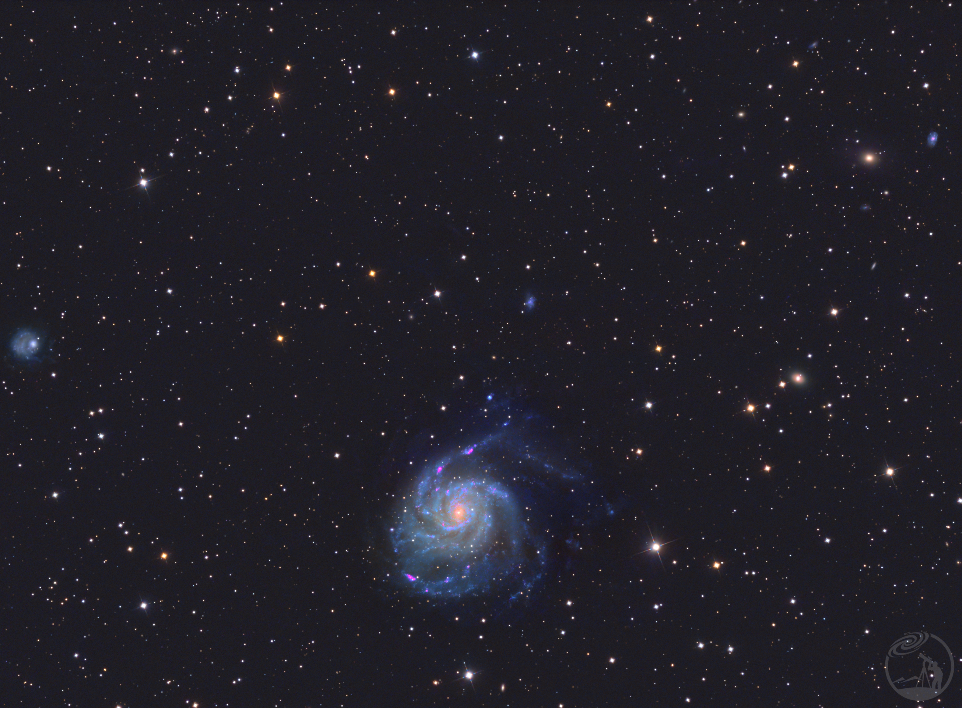 m101及周边小星系