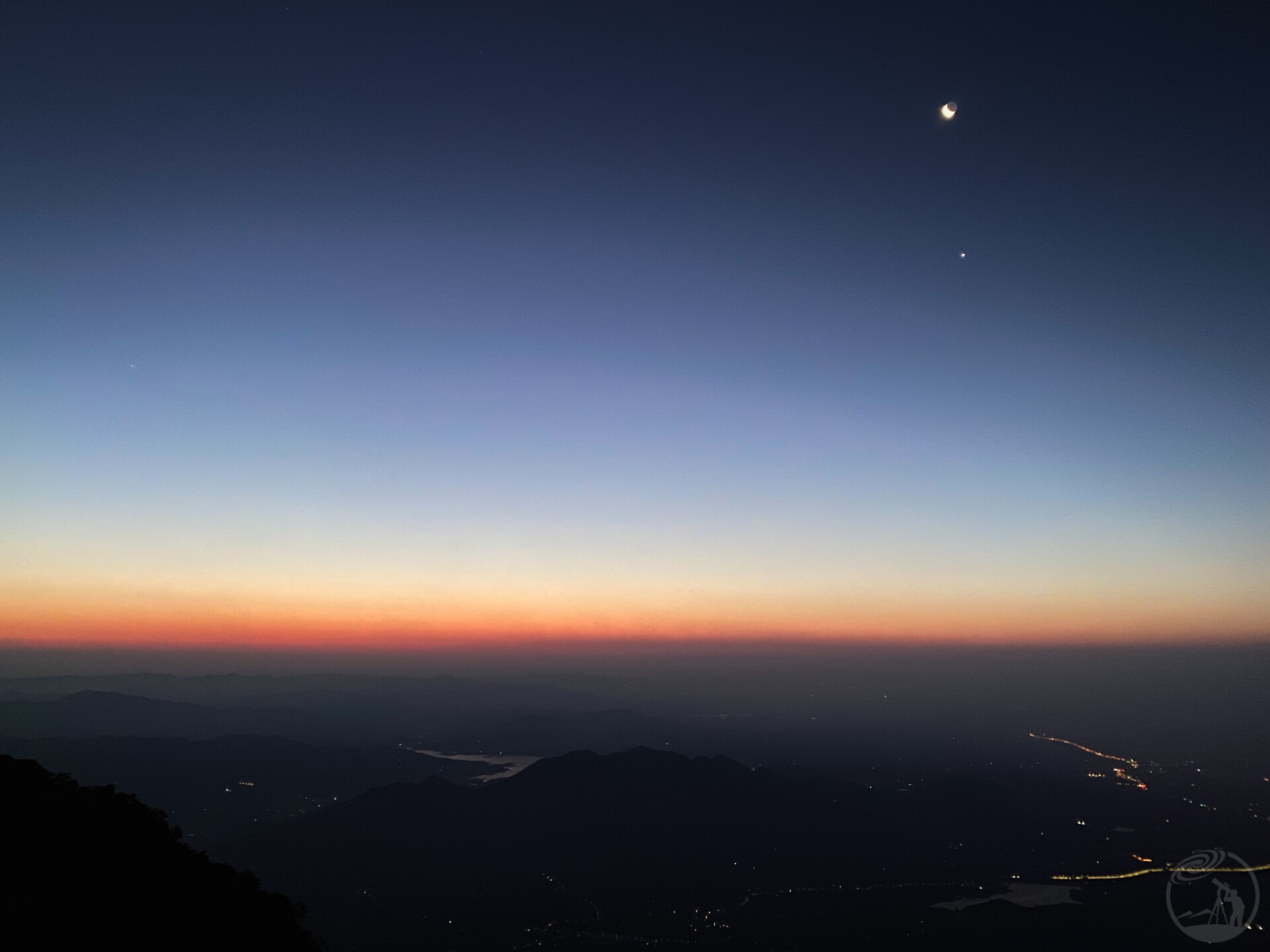 泰山顶上的星空