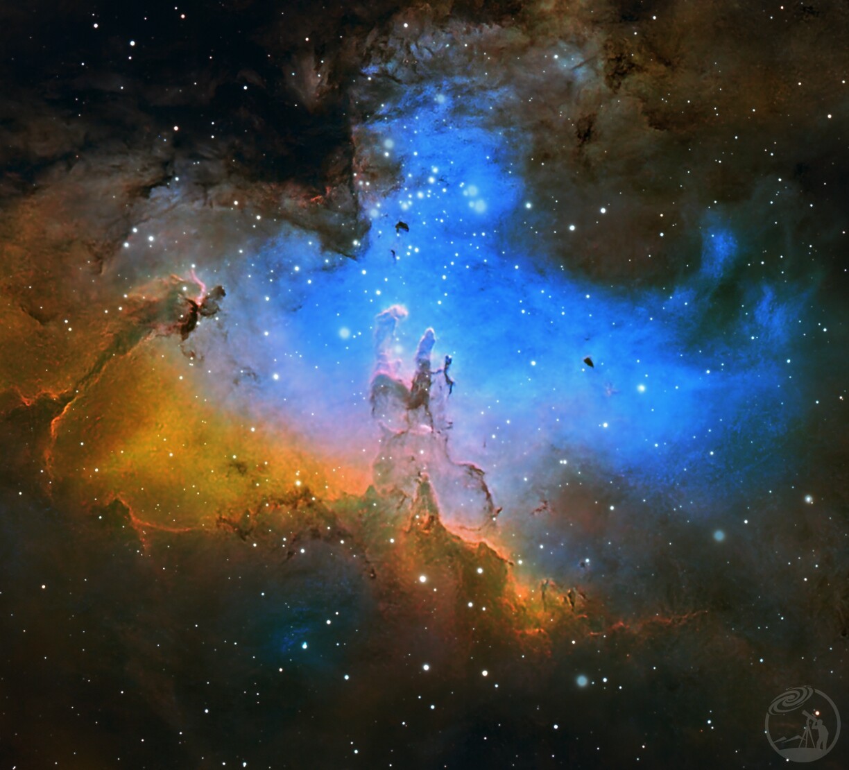创生的力量，鹰星云局部