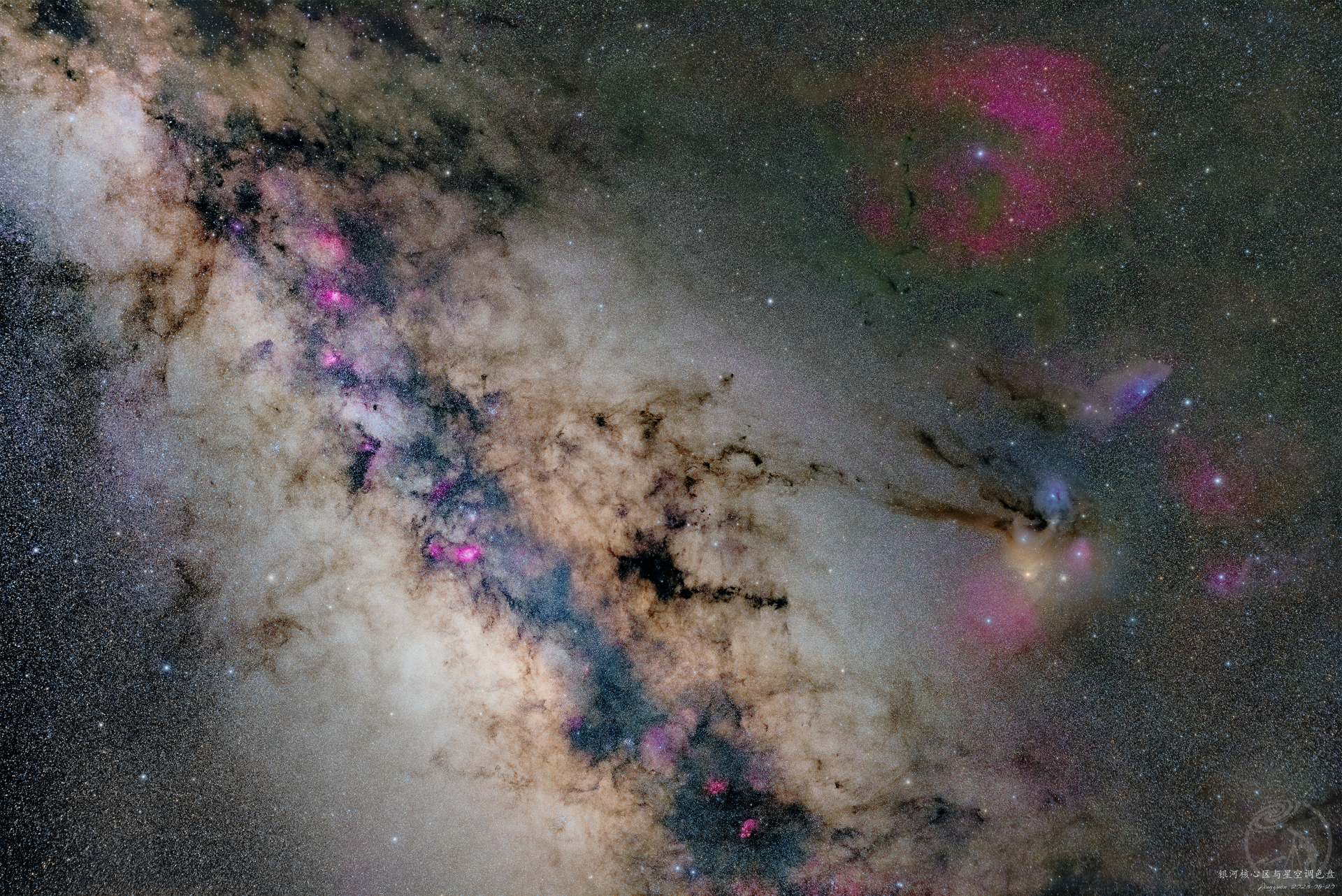 银河与星空调色盘