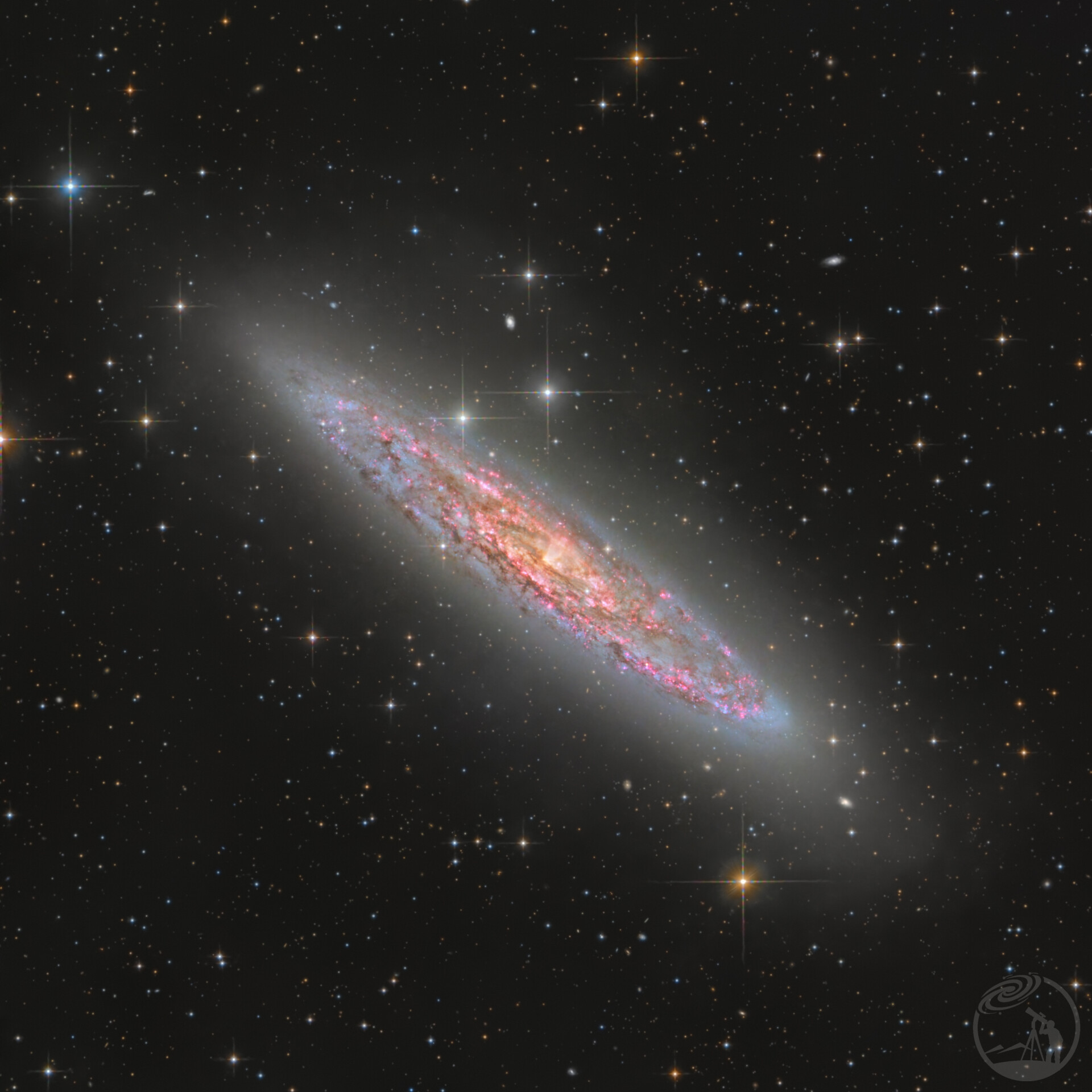 NGC253银元星系｜爆裂喷流