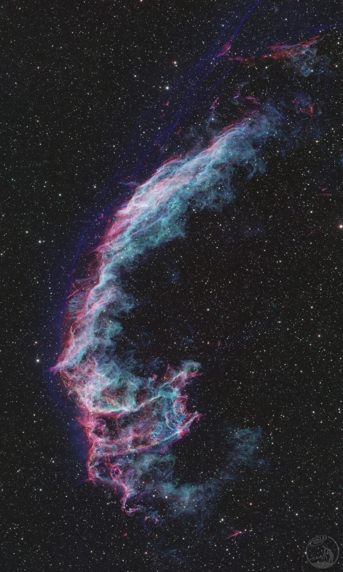 面纱星云全景和局部