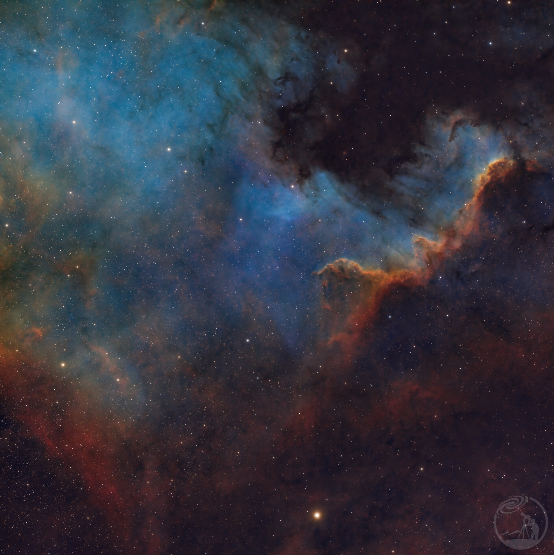 ngc7000哈勃色