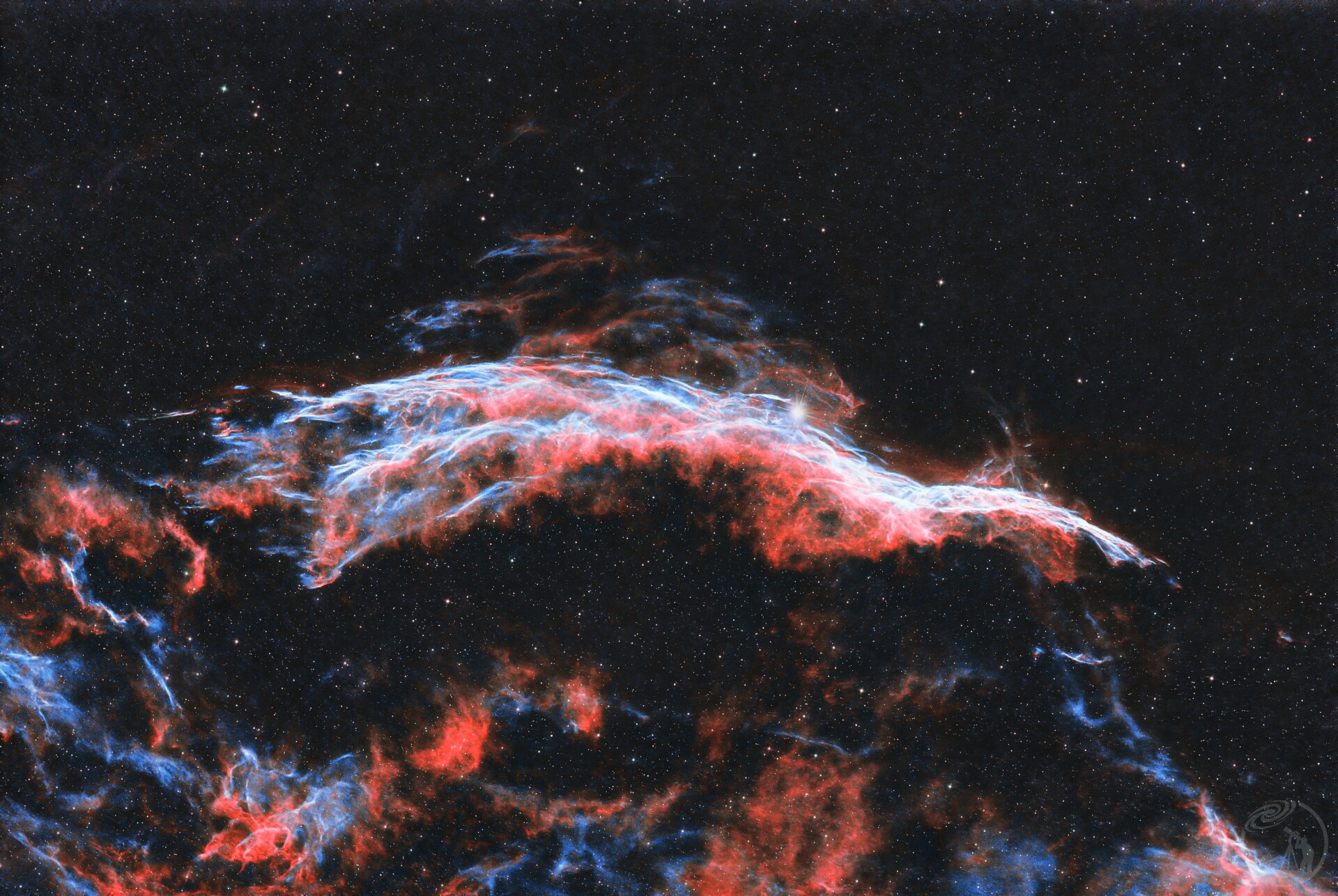 ngc6960  hoo调色