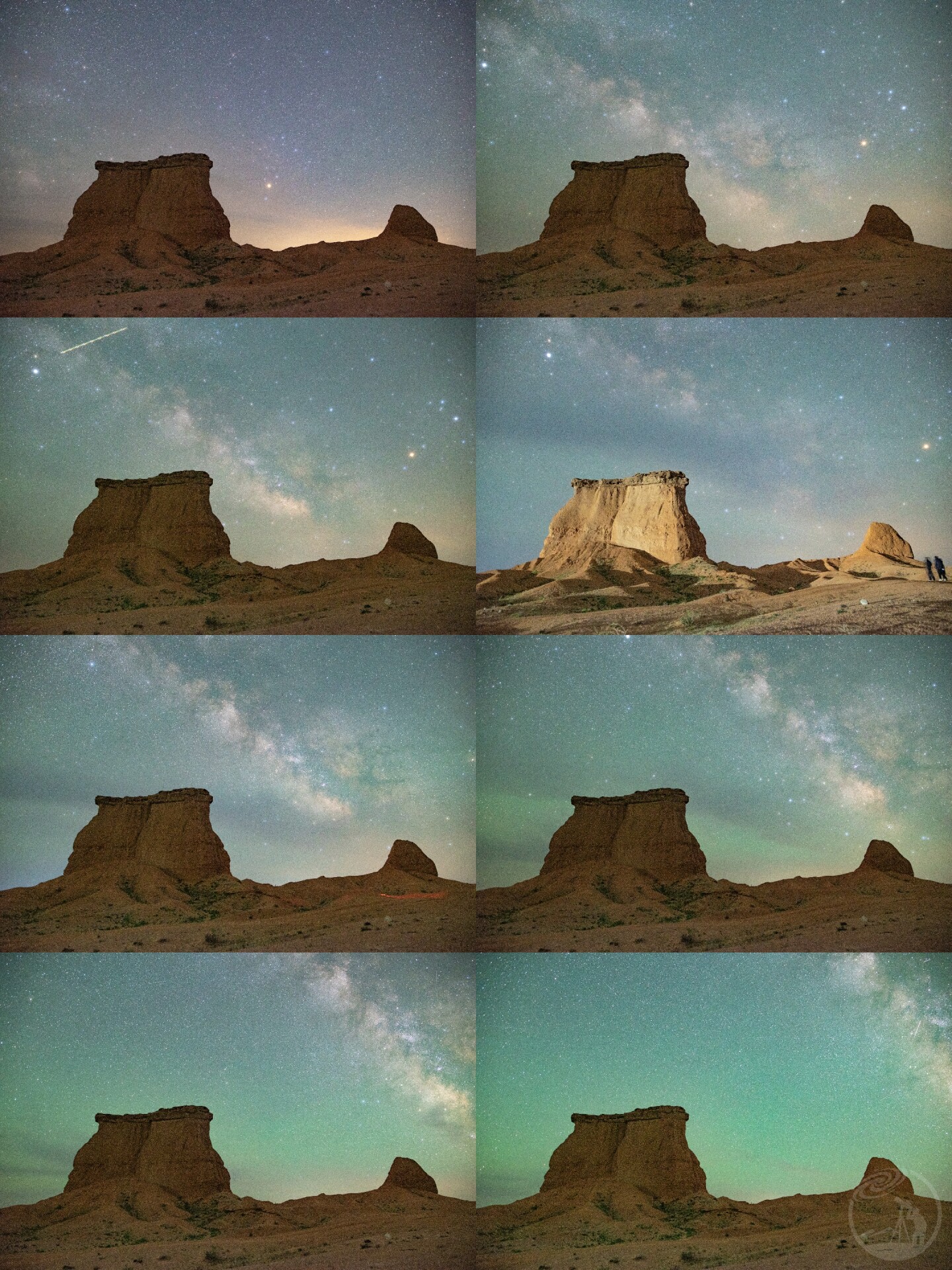 内蒙古骆驼石下的梦幻星空