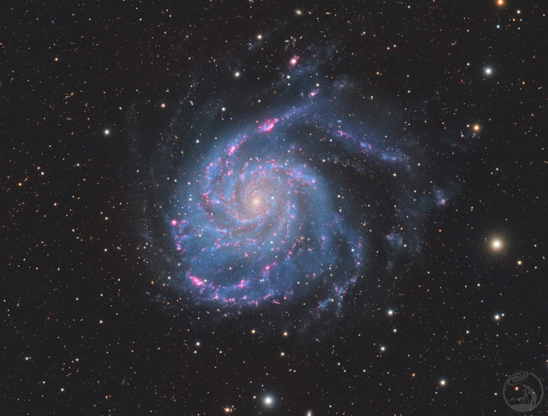 M101 LRGBH萌新首次尝试