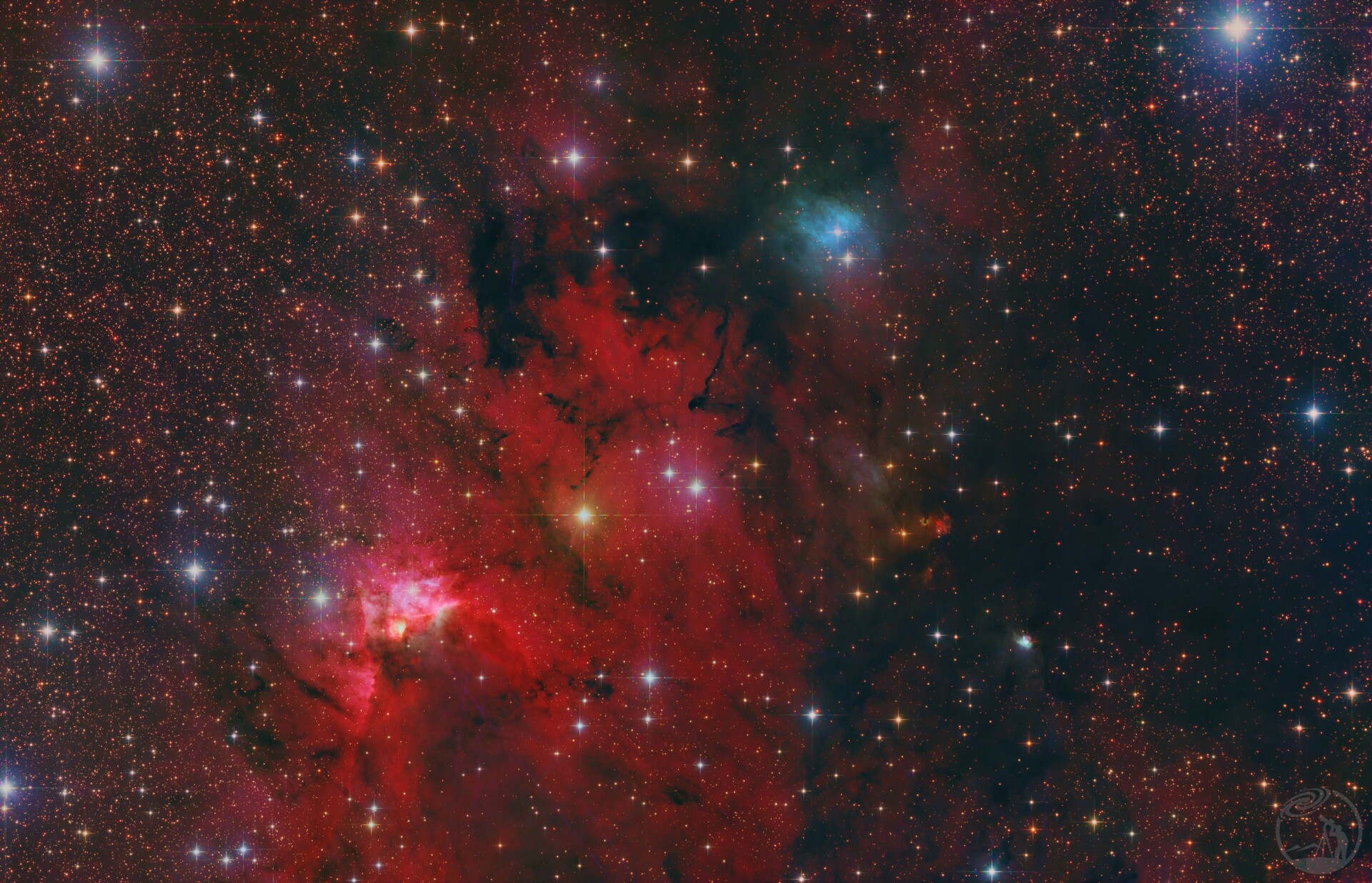 SH2-155 洞穴星云 LRGB&H