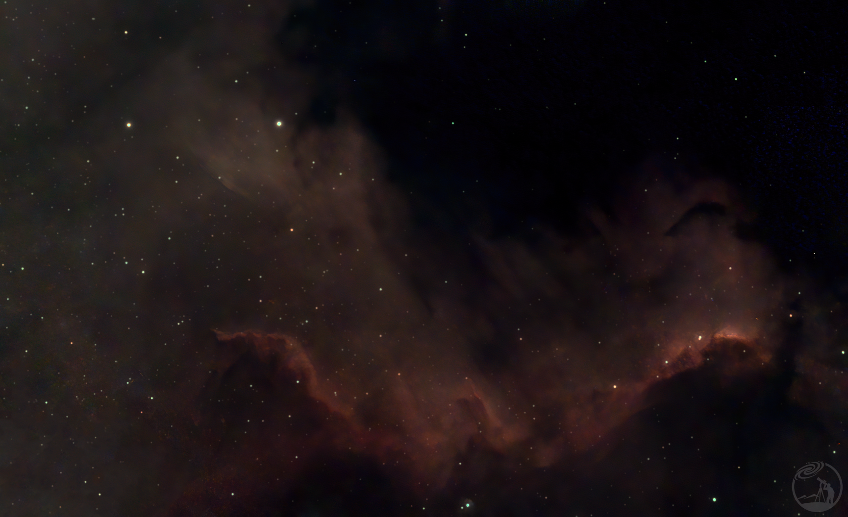 NGC7000 北美洲星云局部
