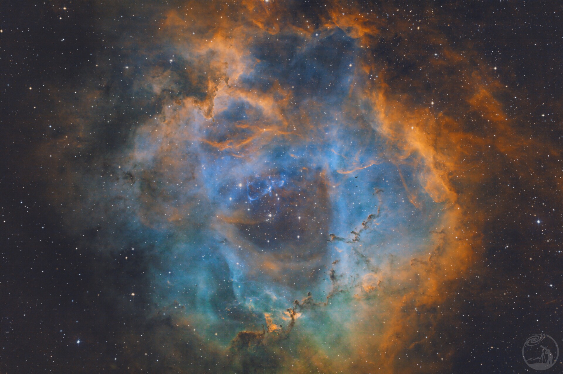 ngc2237玫瑰星云哈勃色