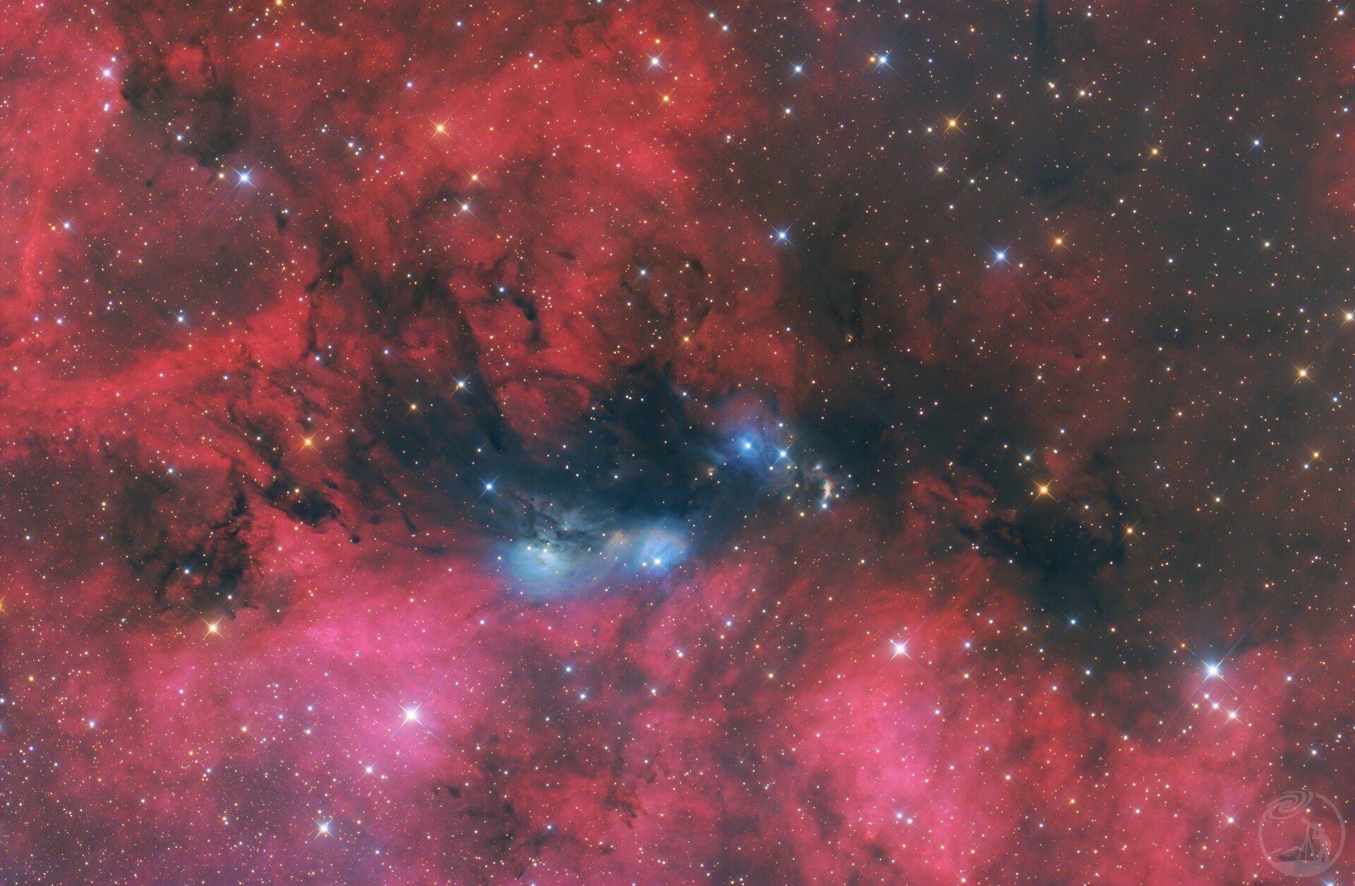 天鹅座的反射星云vdB132 NGC6914 vdB131