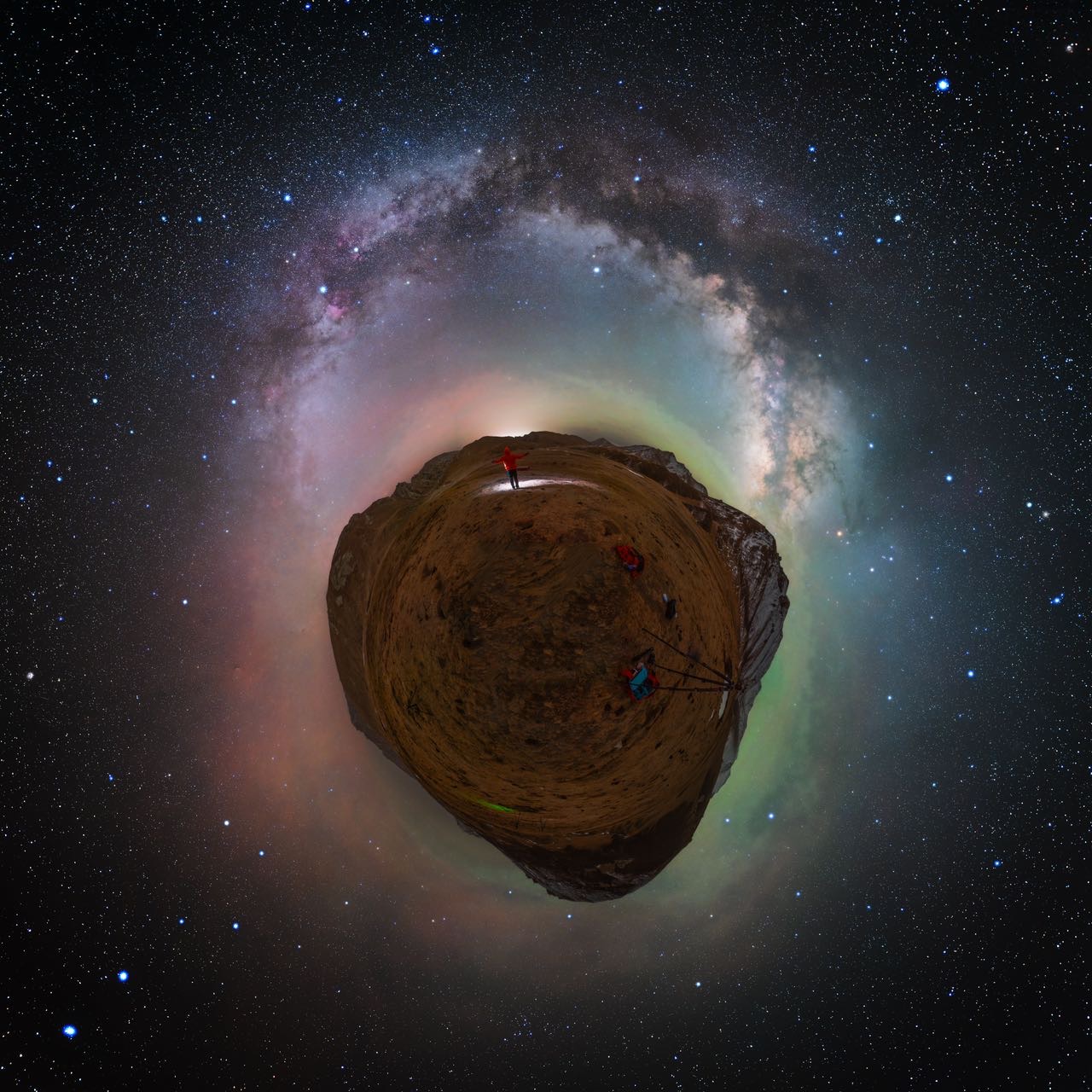 天峻石林 夏季银河拱桥 720° 全景接片