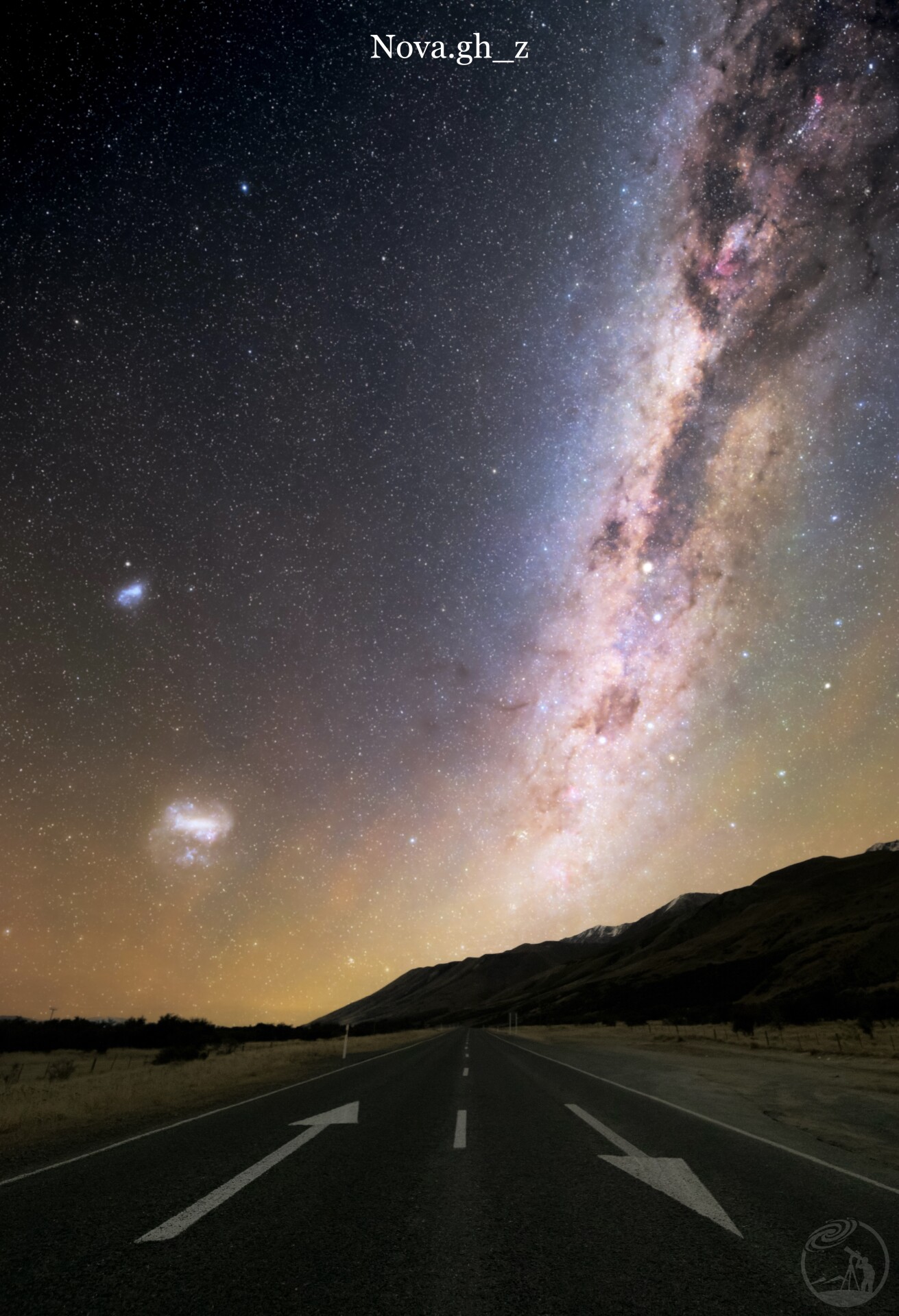 南半球公路上的星空