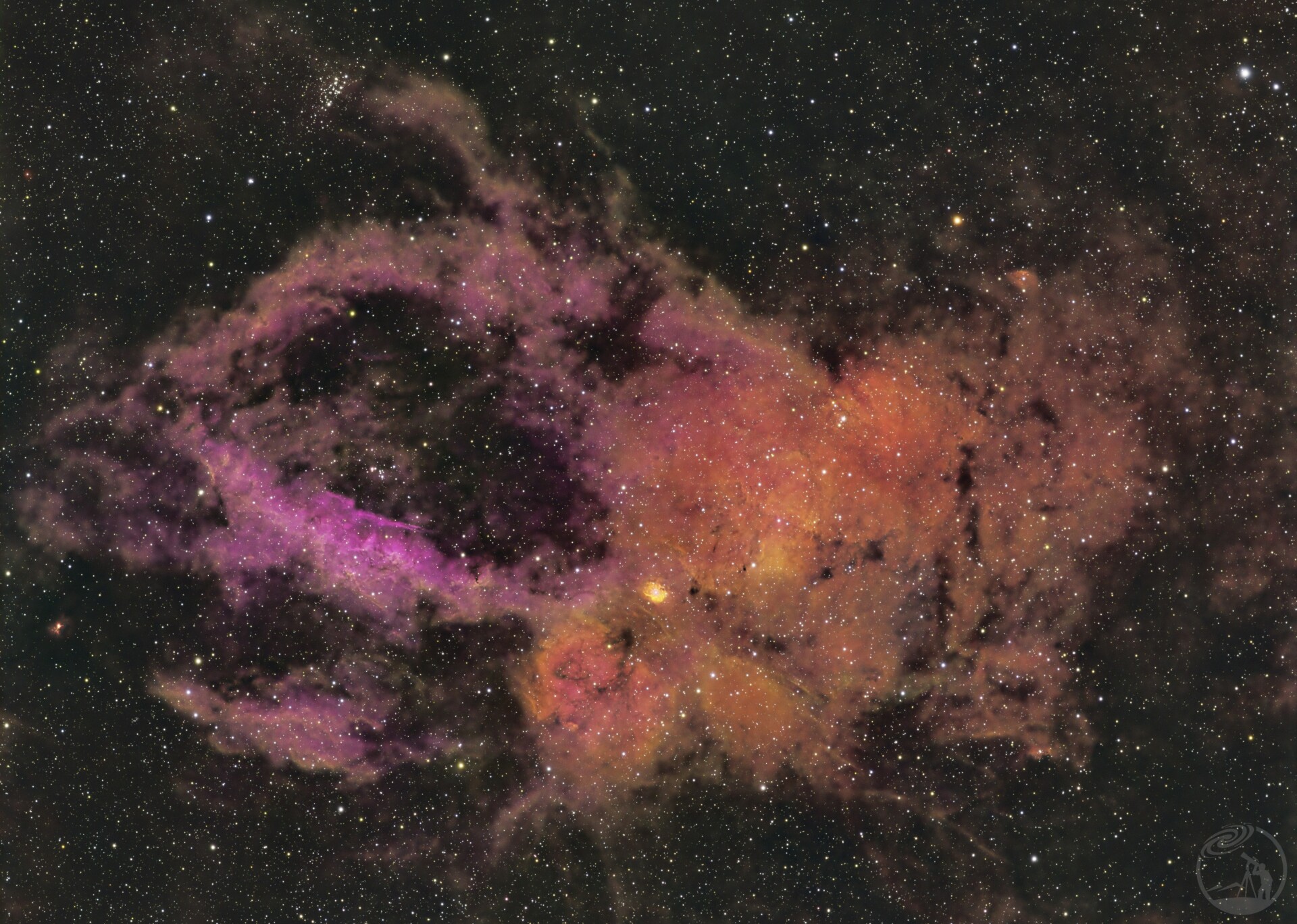 SH2 龙虾钳星云