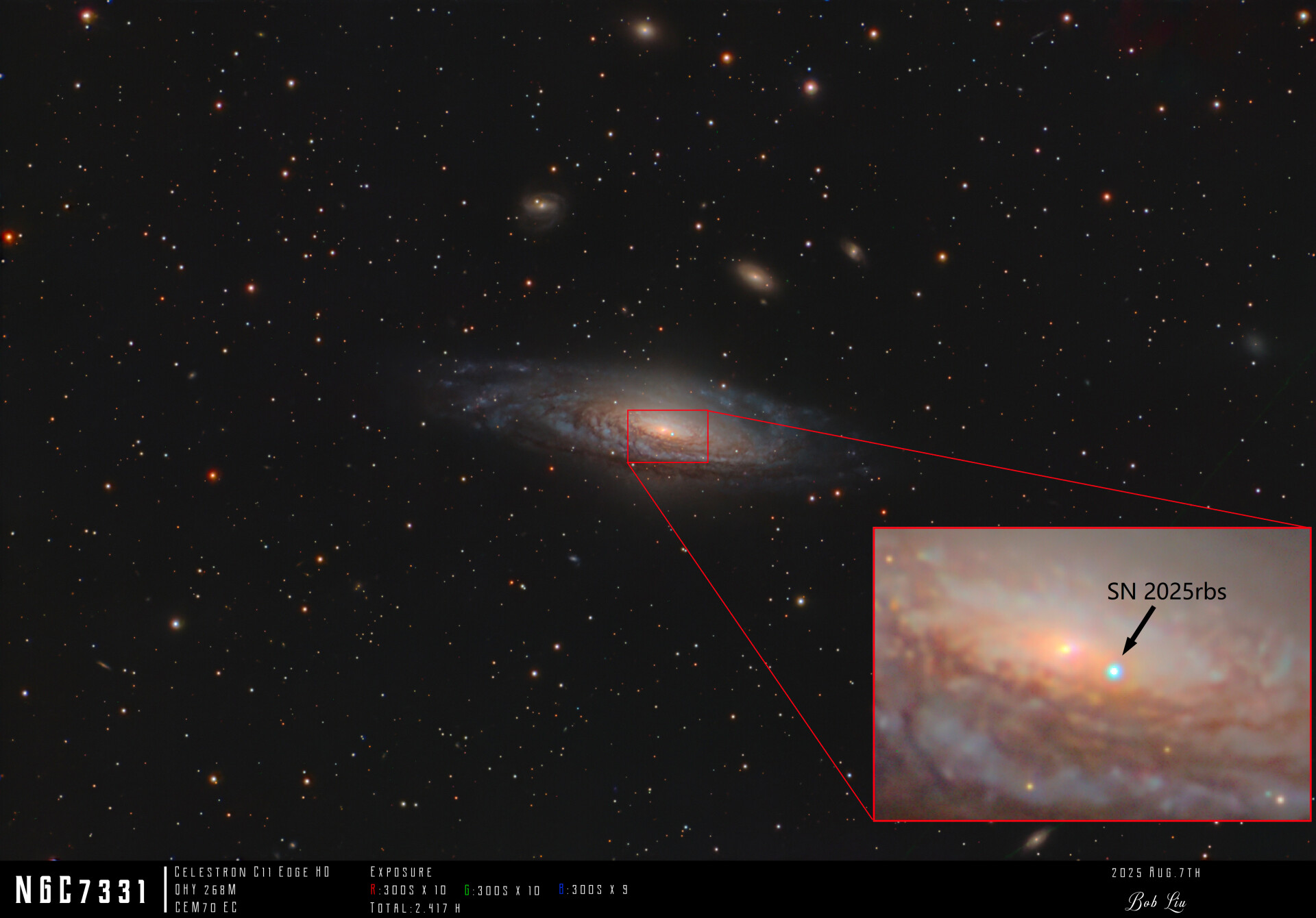 NGC7331超新星爆发