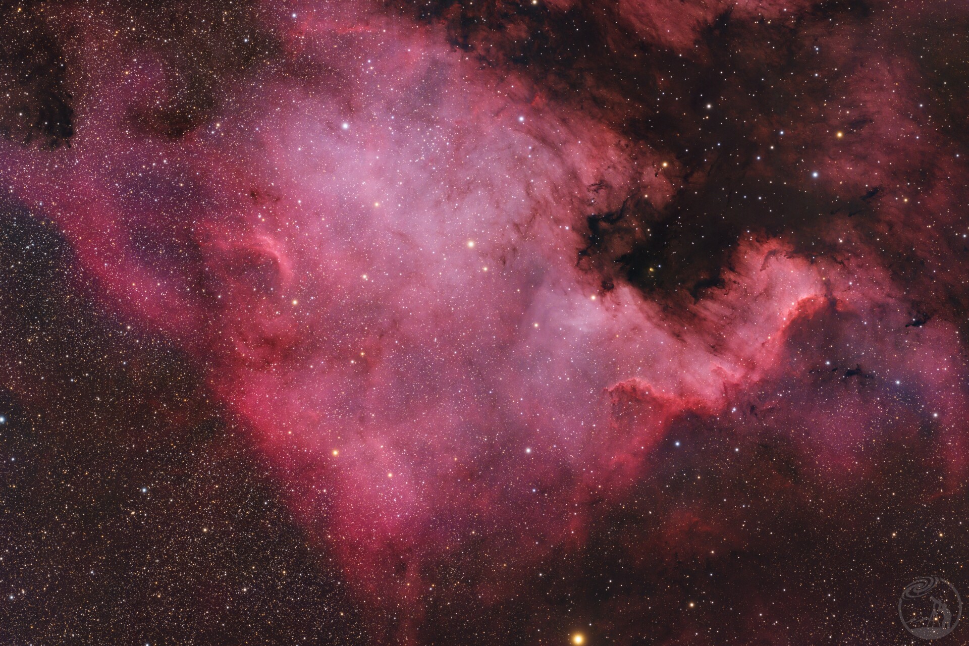 ngc7000 北美星云（重新校色版）