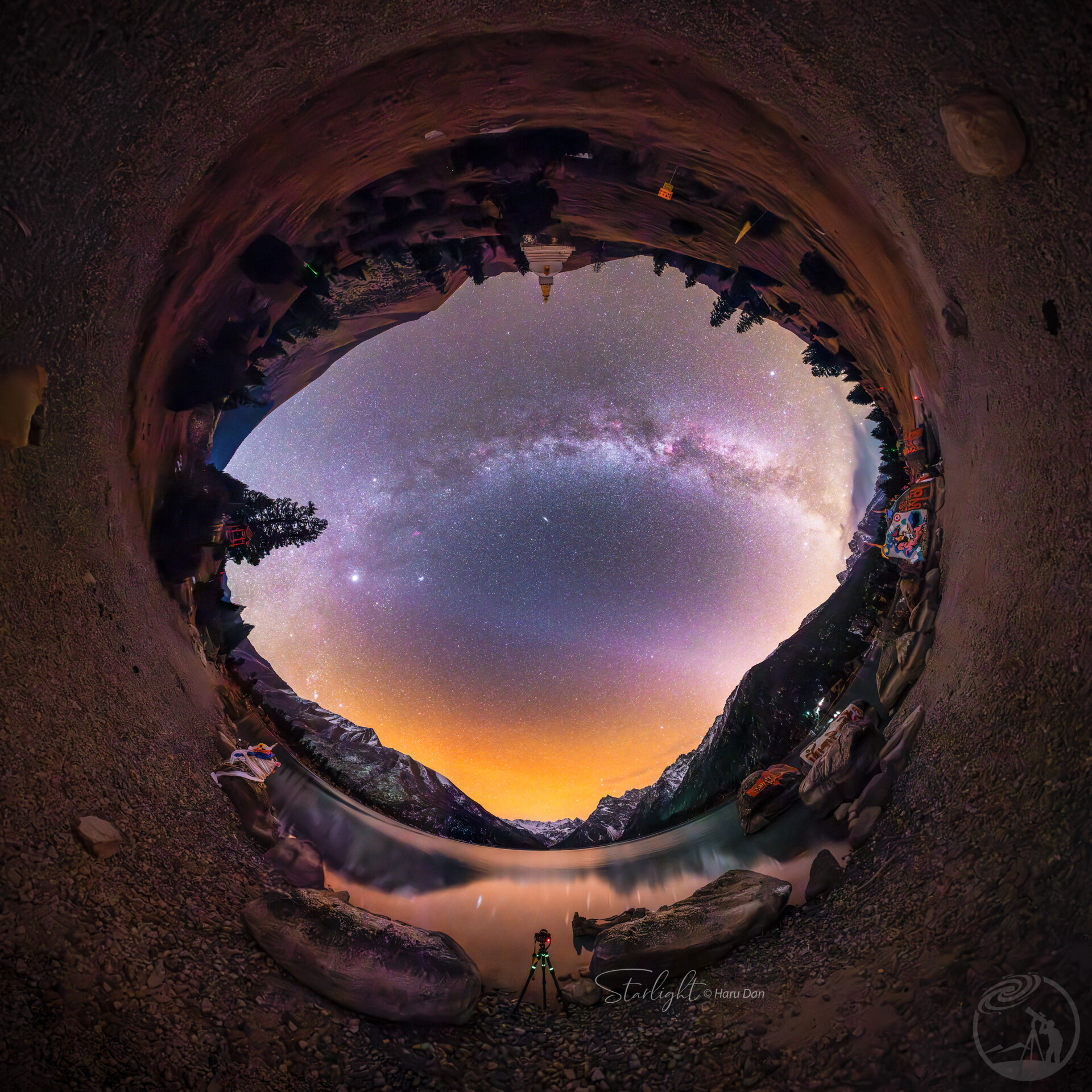 玉龙拉措的璀璨星空