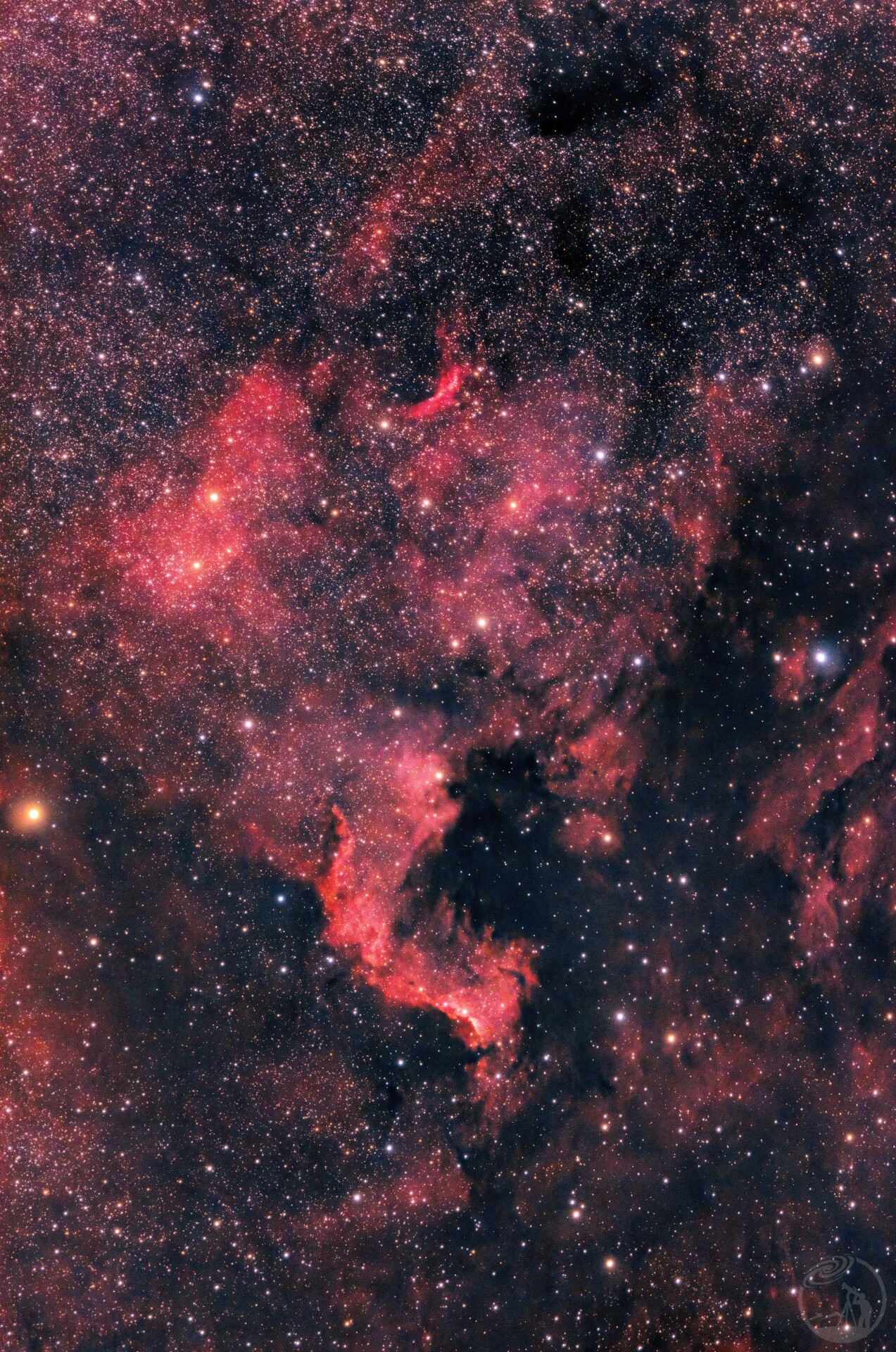一个半小时的北美洲星云