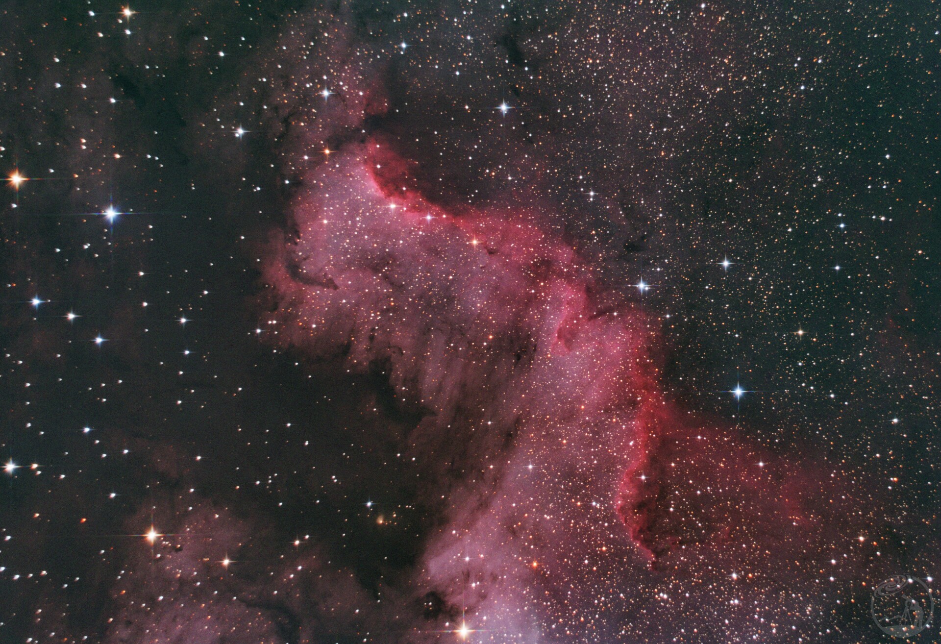 NGC7000北美洲星云局部