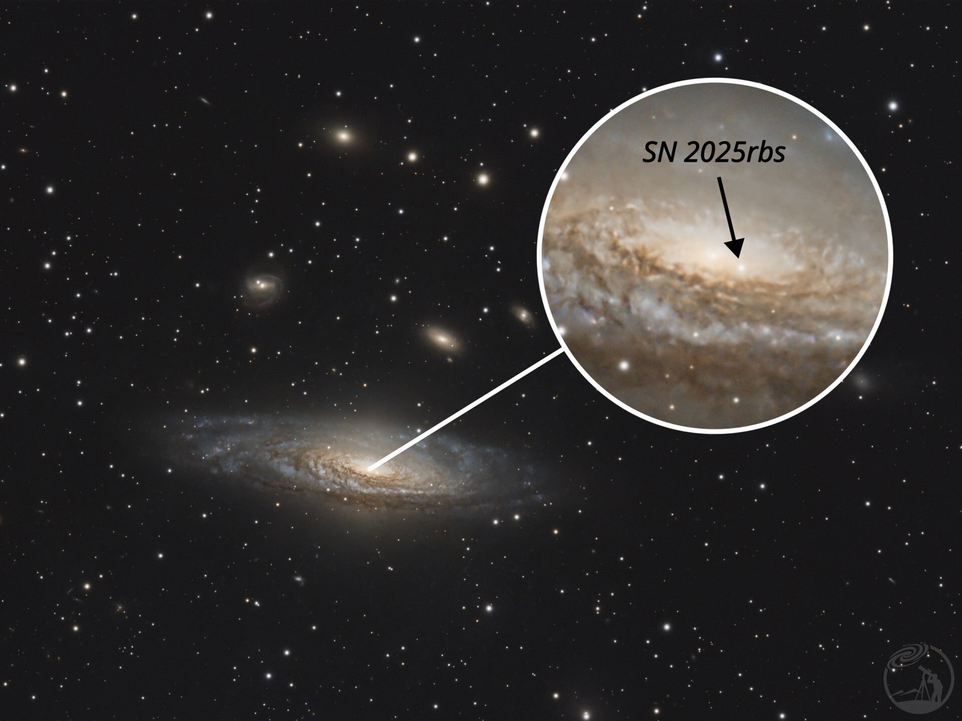 NGC7331鹿舔星系群及超新星SN2025rbs