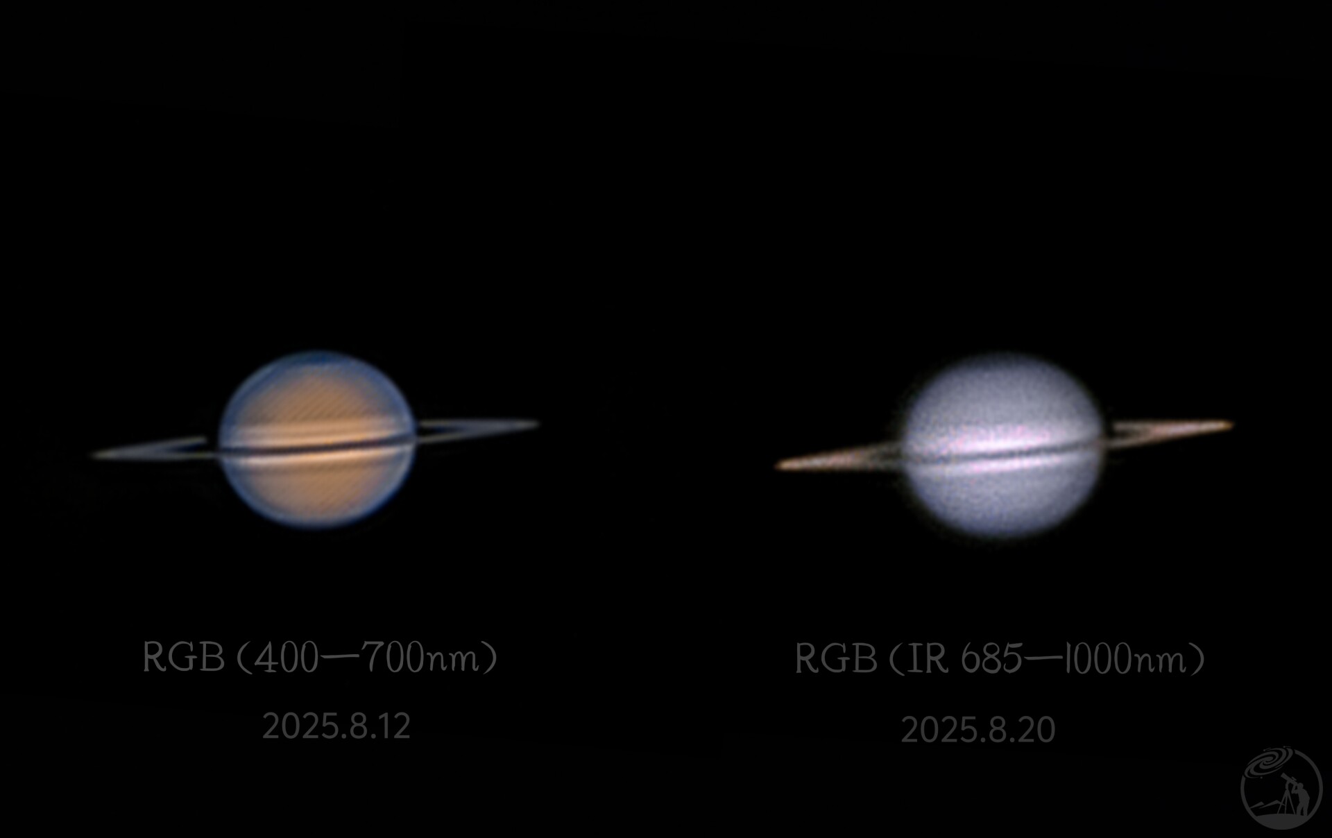 可见光 与 近红外 土星