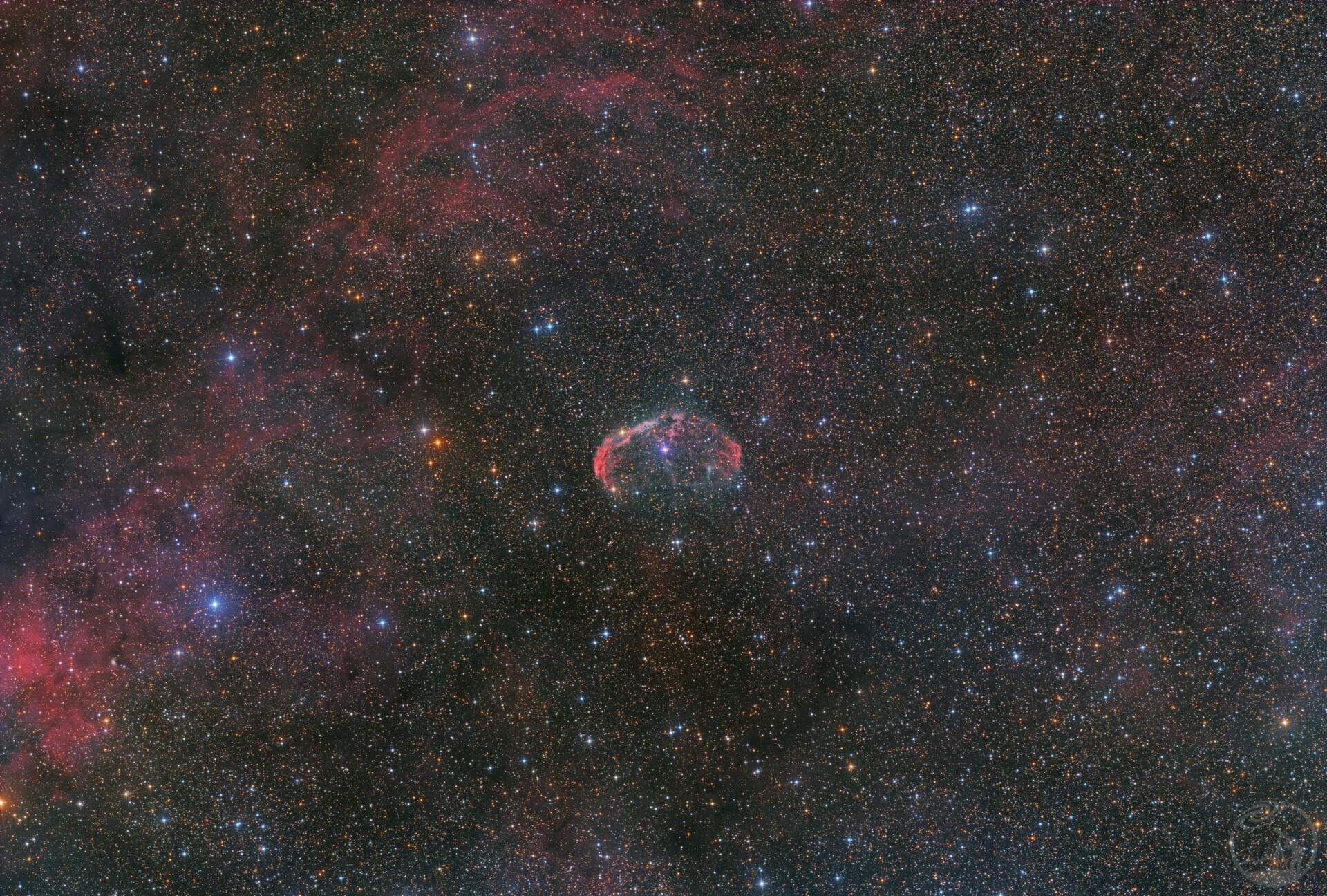 宽带滤镜下的NGC 6888