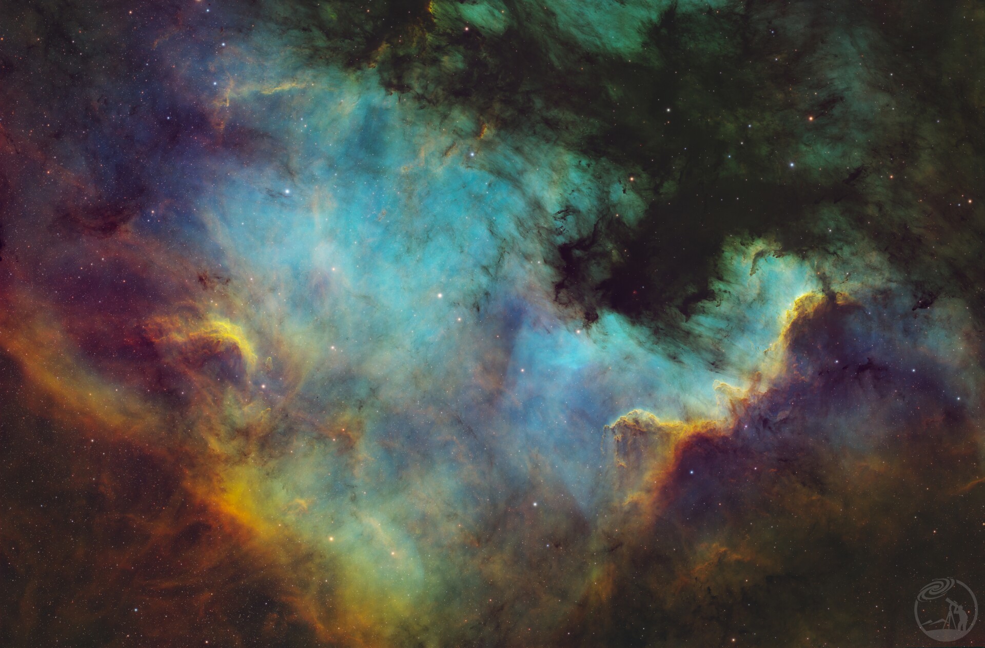 NGC7000 换种调色方法和思路
