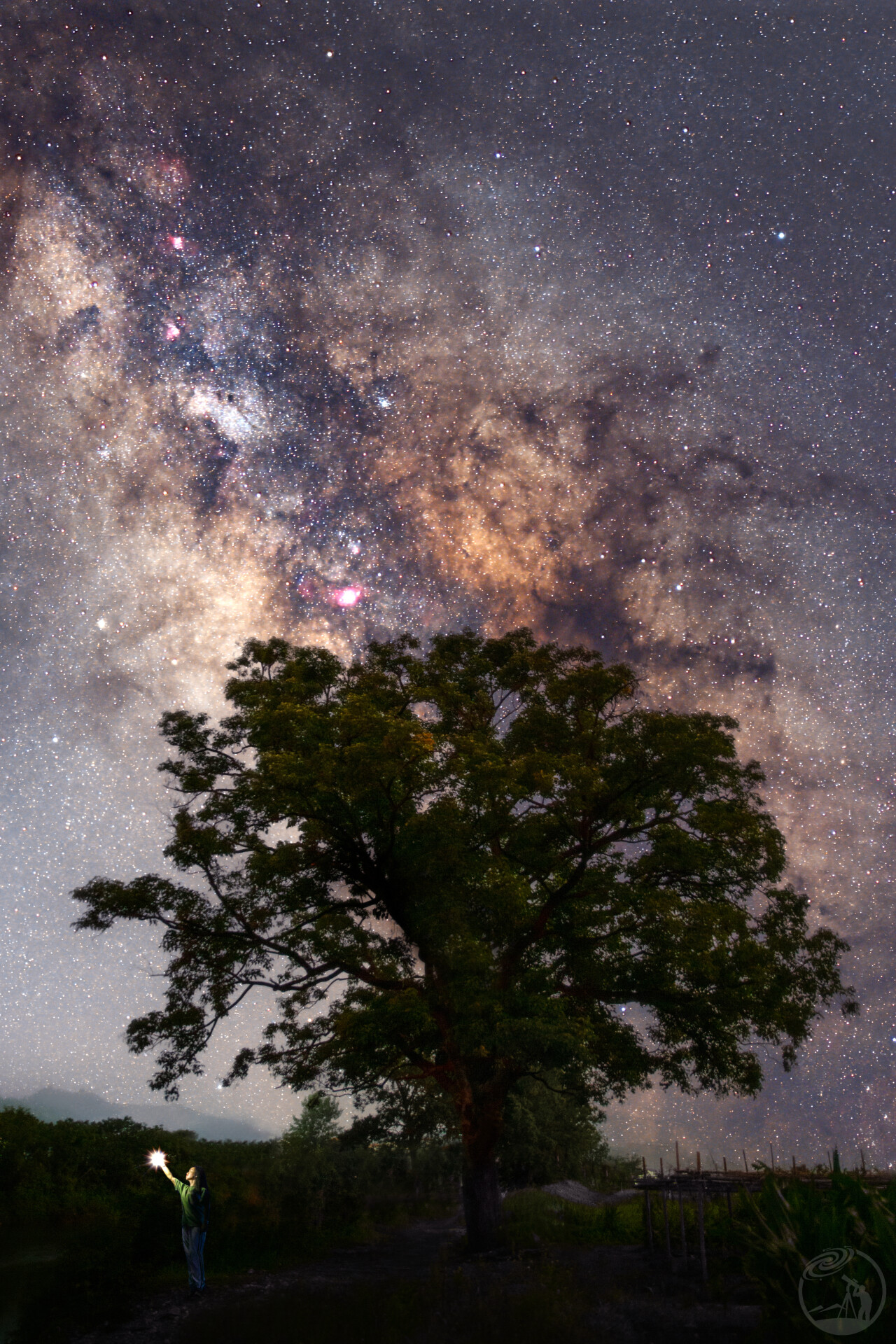 星河下的矗立