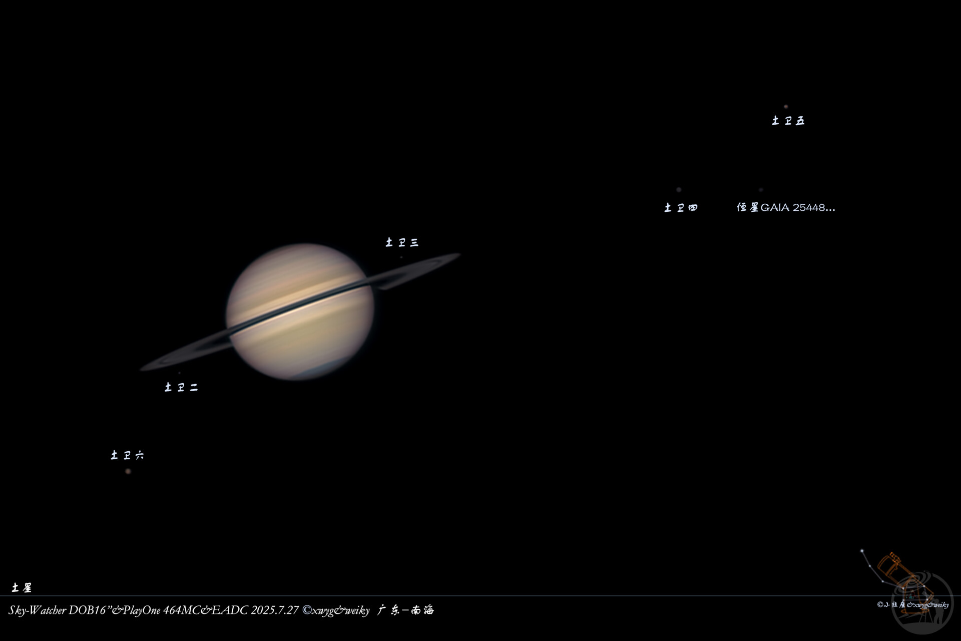 暗淡的土星环