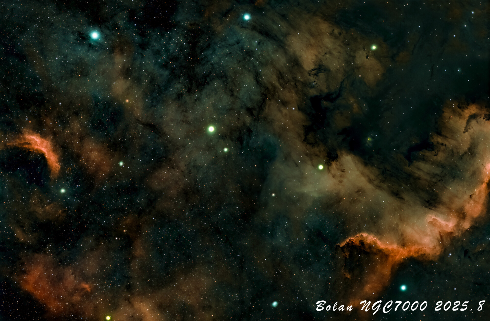 北美洲星云NGC7000