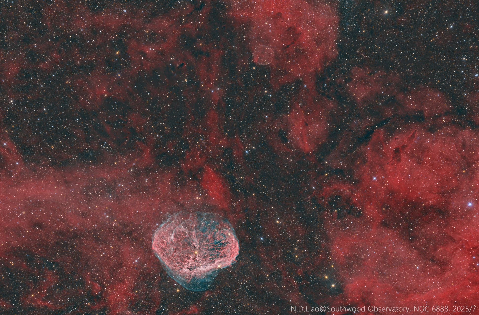 *极品素材*（NGC6888），广东第一峰2级区，总曝光19小时