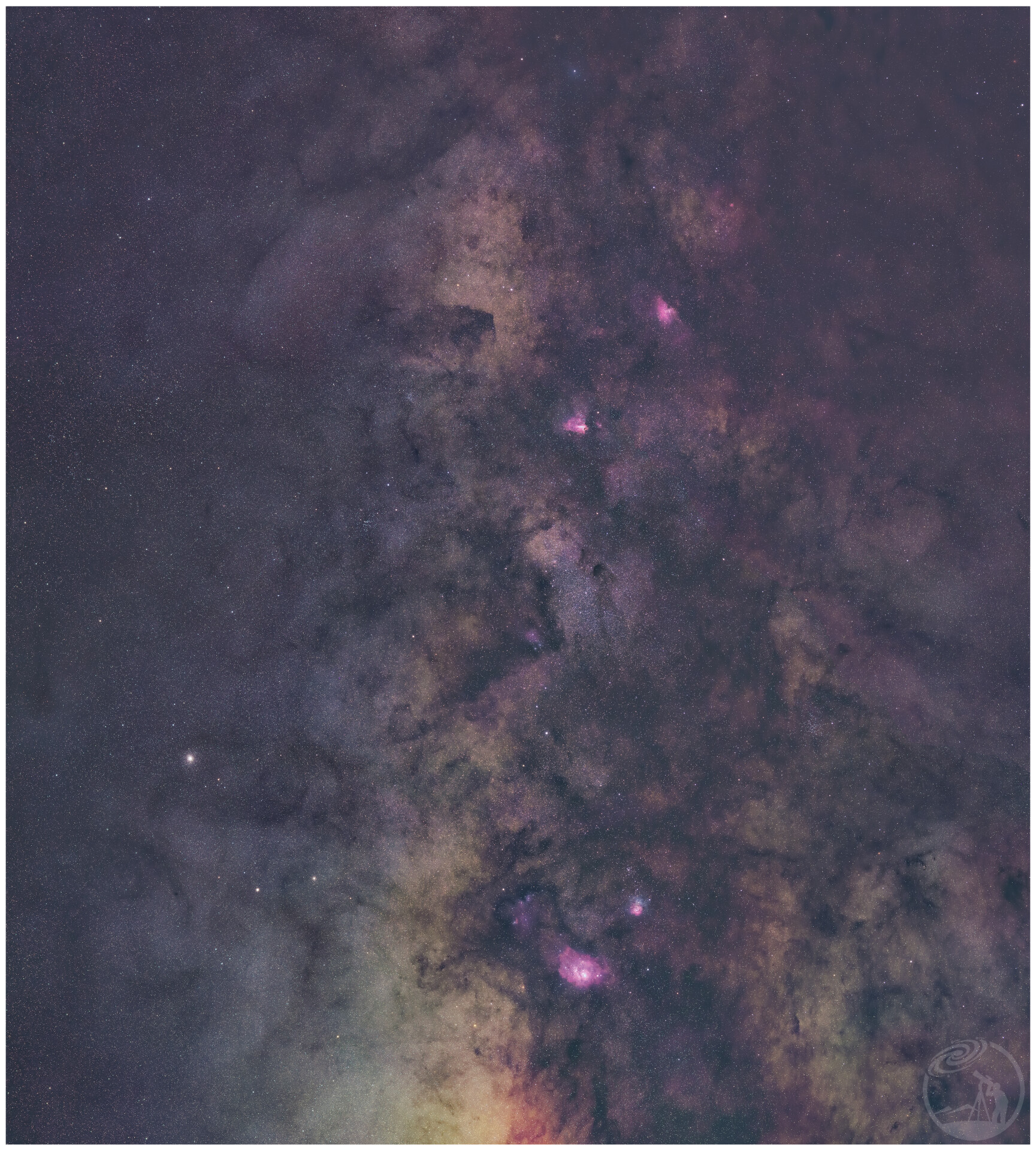 从礁湖到鹰星云银河系广域马赛克