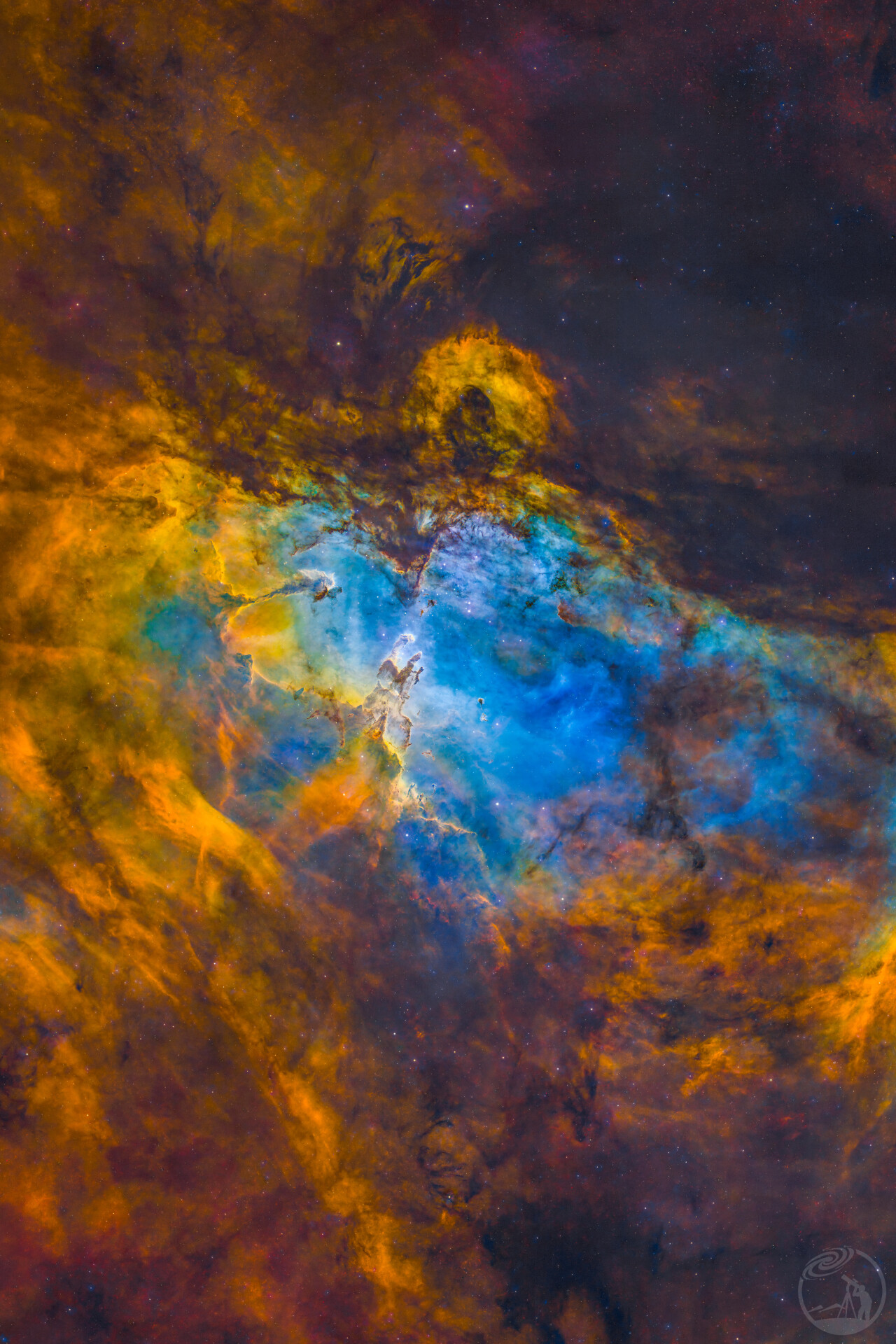 SHO通道下展翅的鹰状星云