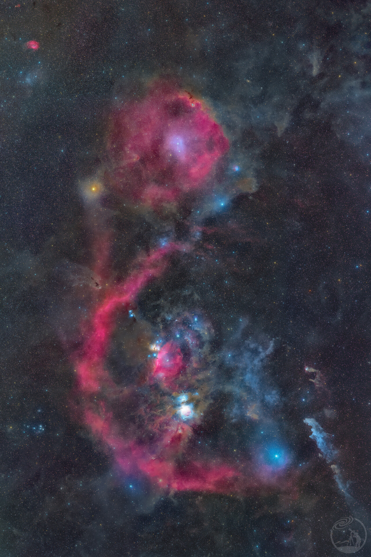 《猎户座之境：广域马赛克深空奇观》