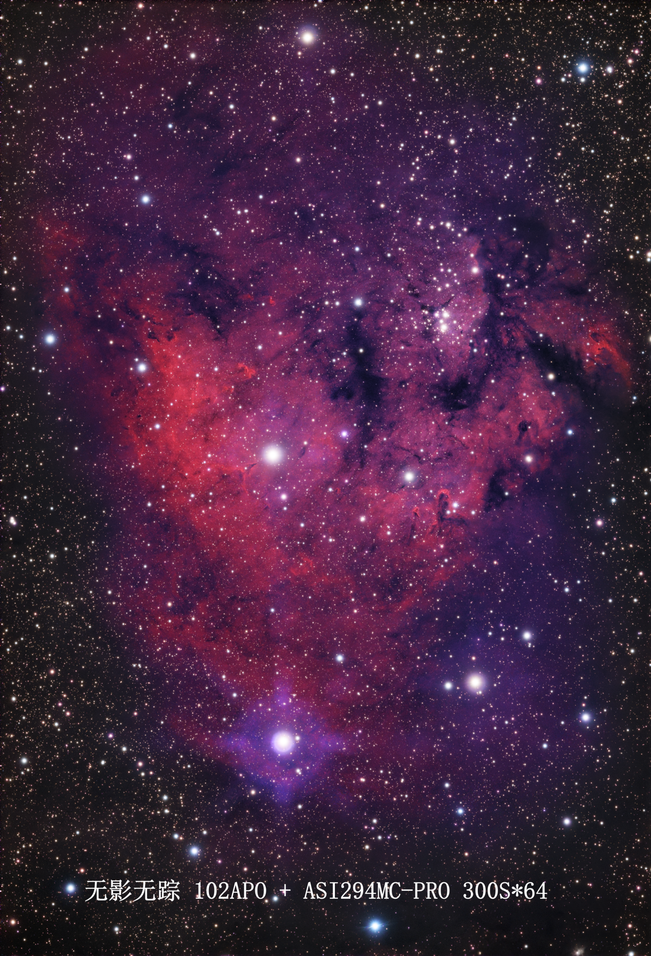 NGC7822 宇宙大问号 