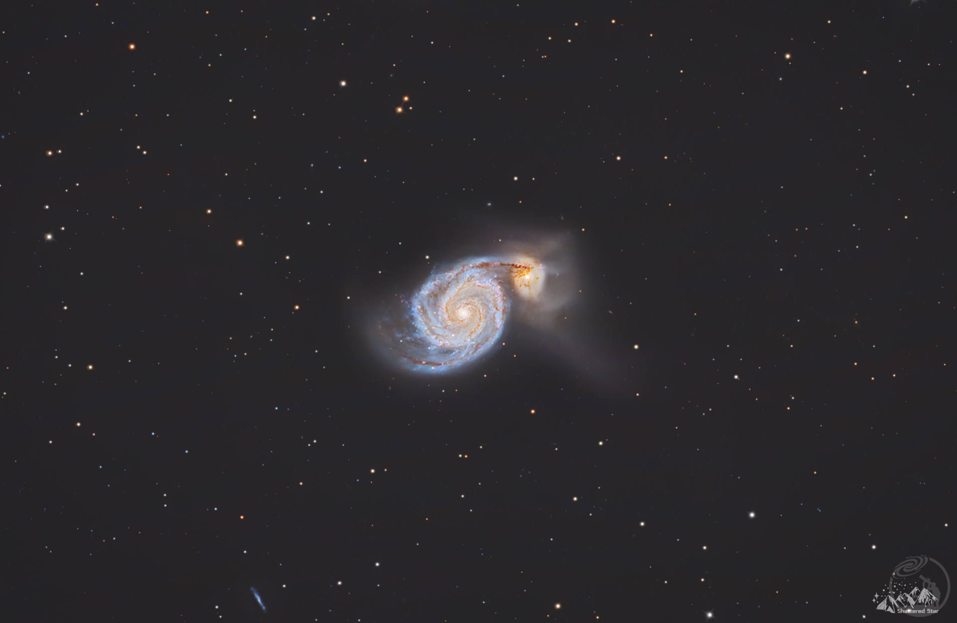 M51，时空褶皱里撕裂的回响
