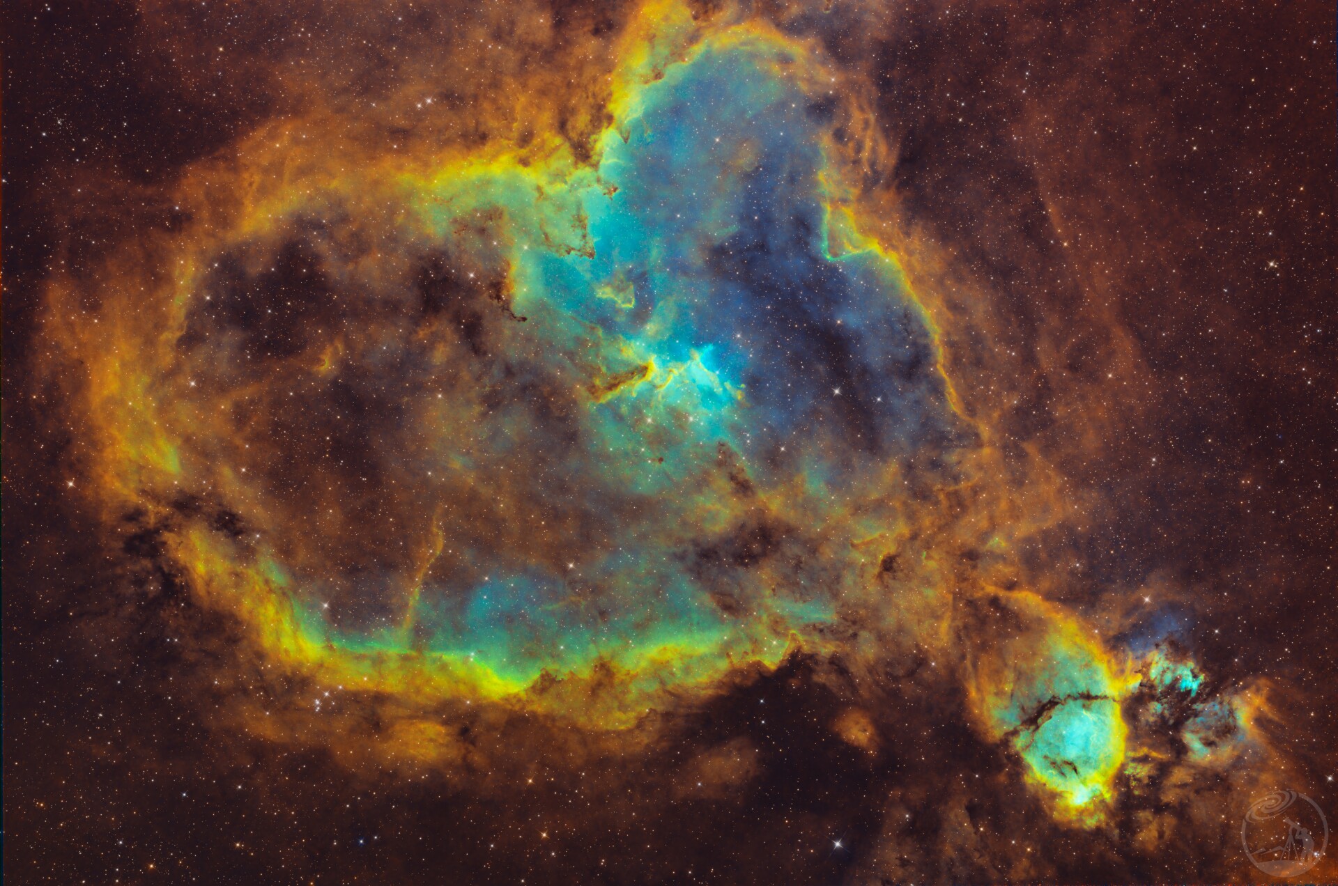IC 1805 心脏和鱼头星云