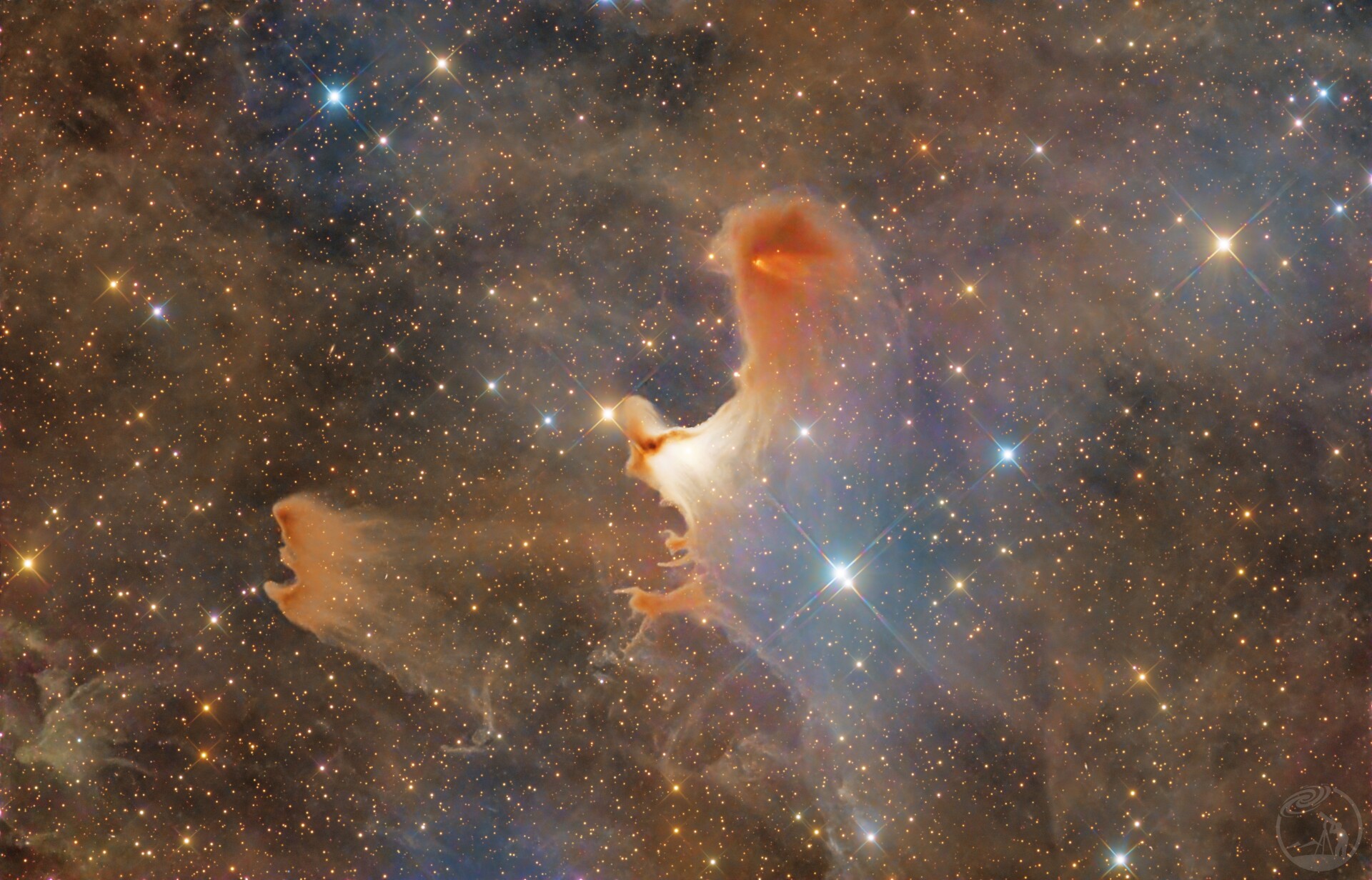 vdB141 SH2-136鬼魂星云特写